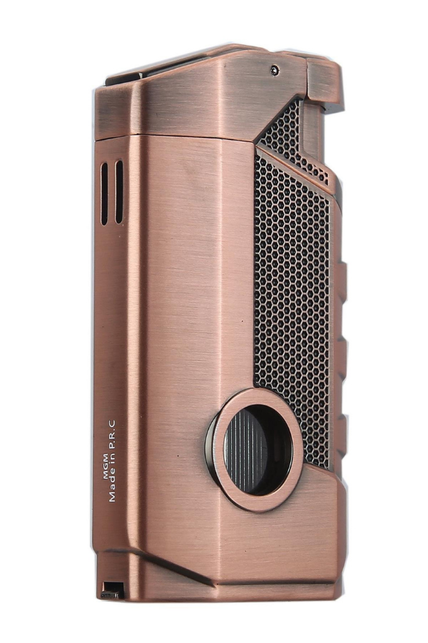 TRZ1046,Quantoro 3 Torch Pürmüz Bakır Metal Puro Çakmağı