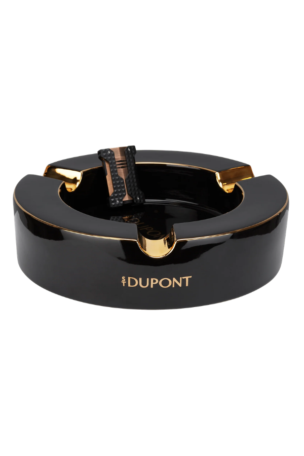 S.T. Dupont Siyah Gold Porselen Üçlü Puro Küllüğü 6737