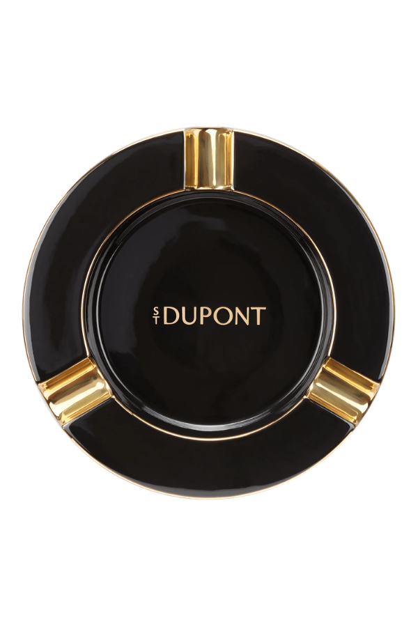 S.T. Dupont Siyah Gold Porselen Üçlü Puro Küllüğü 6737