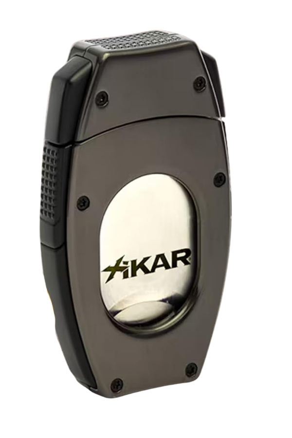 Xikar Flip Dual Gunmetal V & Düz Puro Makası Kesici