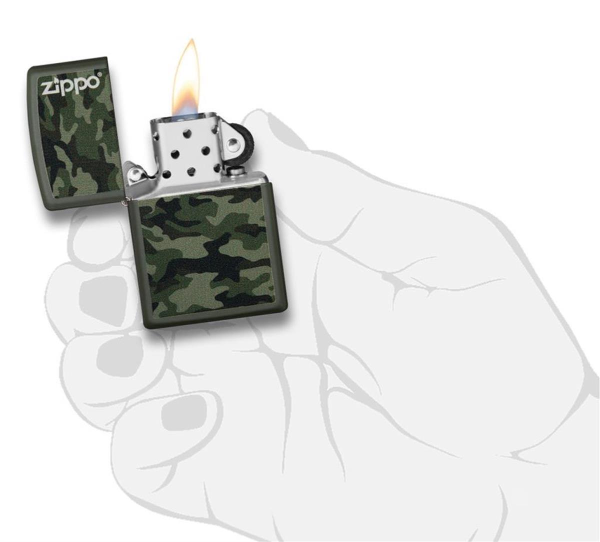 Zippo Çakmak 221-100747 Camo and Zippo Design