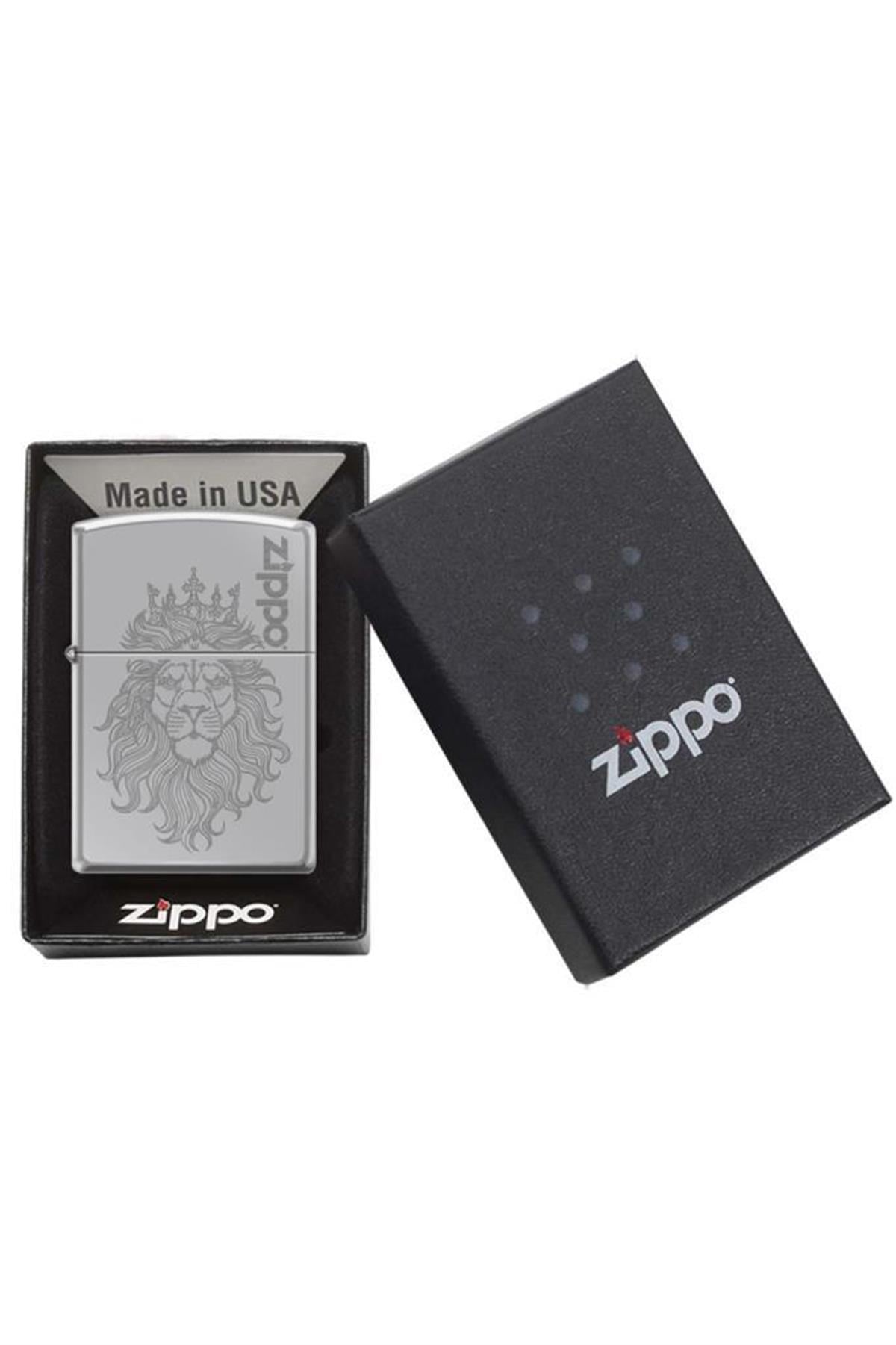Zippo Çakmak 250-067774 Lion Auto Engrave Design