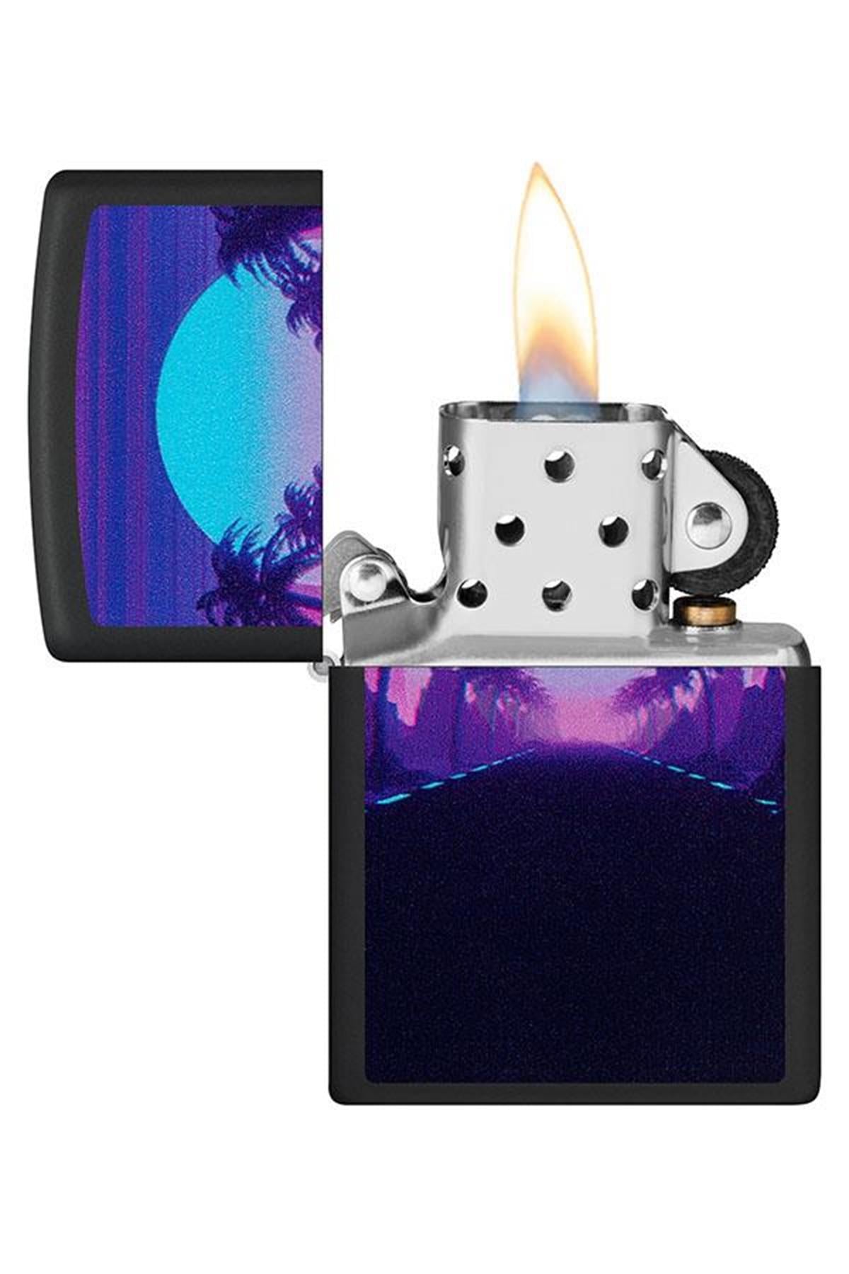 Zippo Çakmak 49809-093925 Sunset Black Light Design