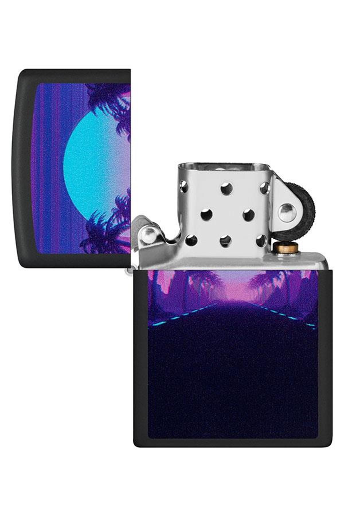 Zippo Çakmak 49809-093925 Sunset Black Light Design