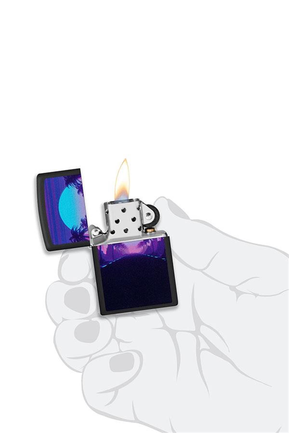 Zippo Çakmak 49809-093925 Sunset Black Light Design