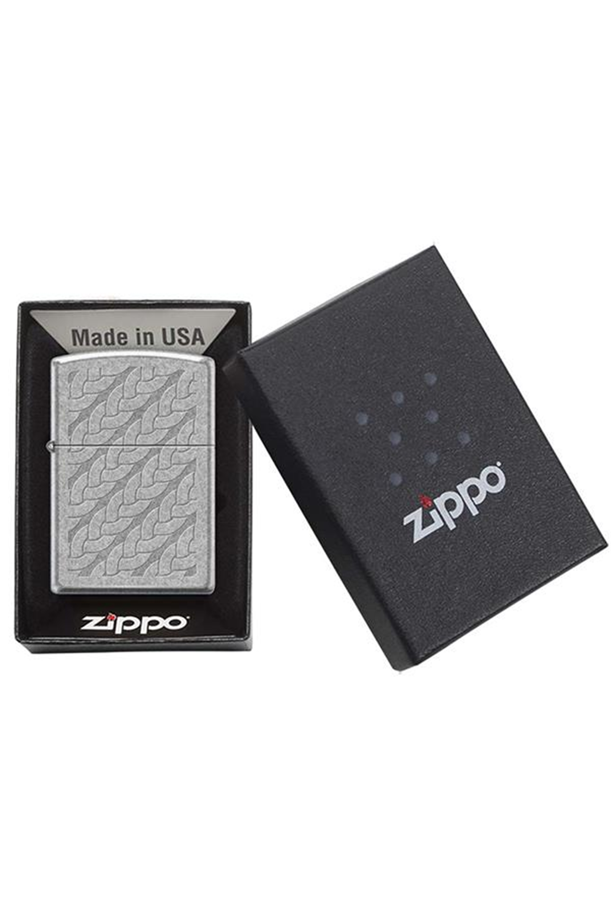 Zippo Çakmak 121FB-062984 Diagonal Braids