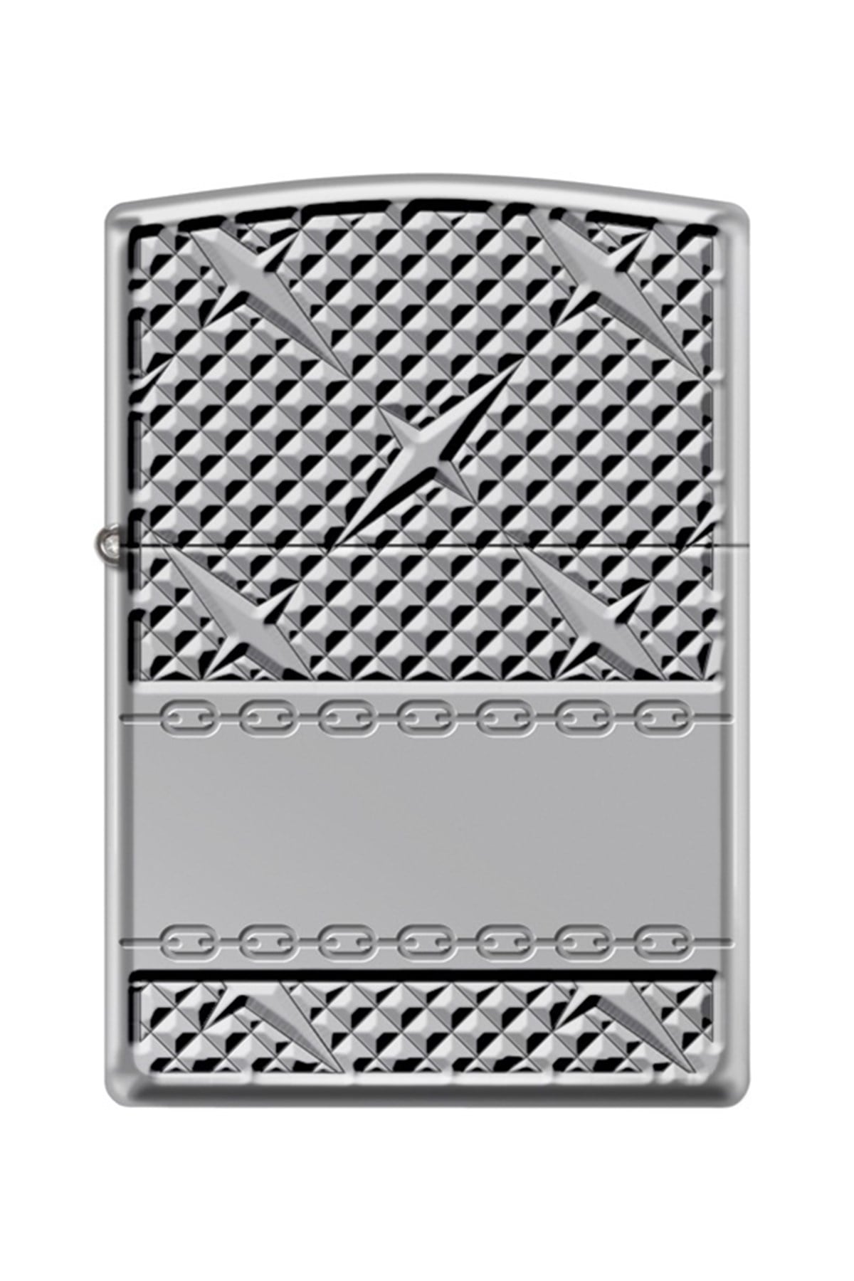 Zippo Çakmak 167-072998 Diamond Plate Chain Design