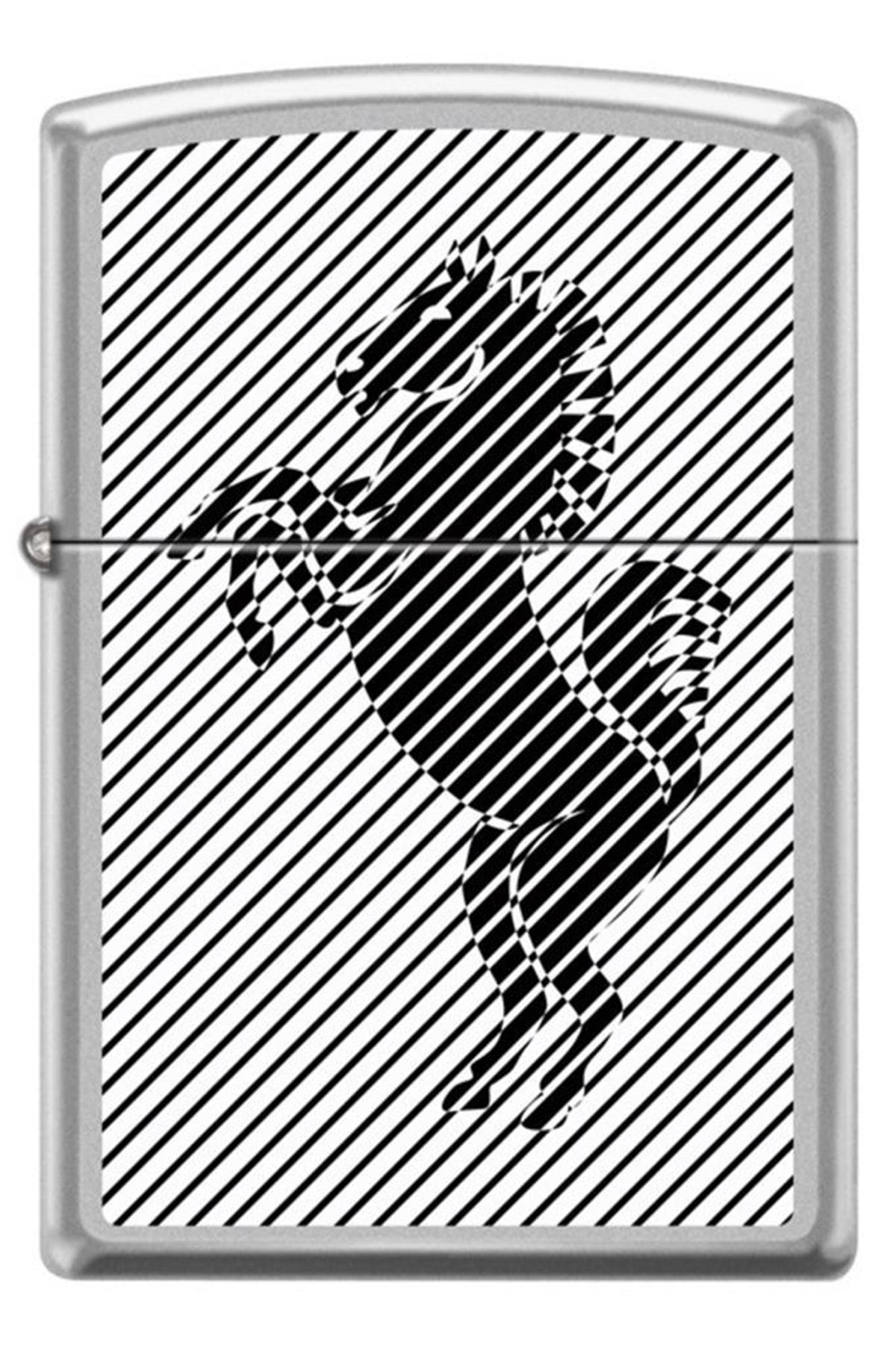 Zippo Çakmak 205-106287 Black Horse With Background