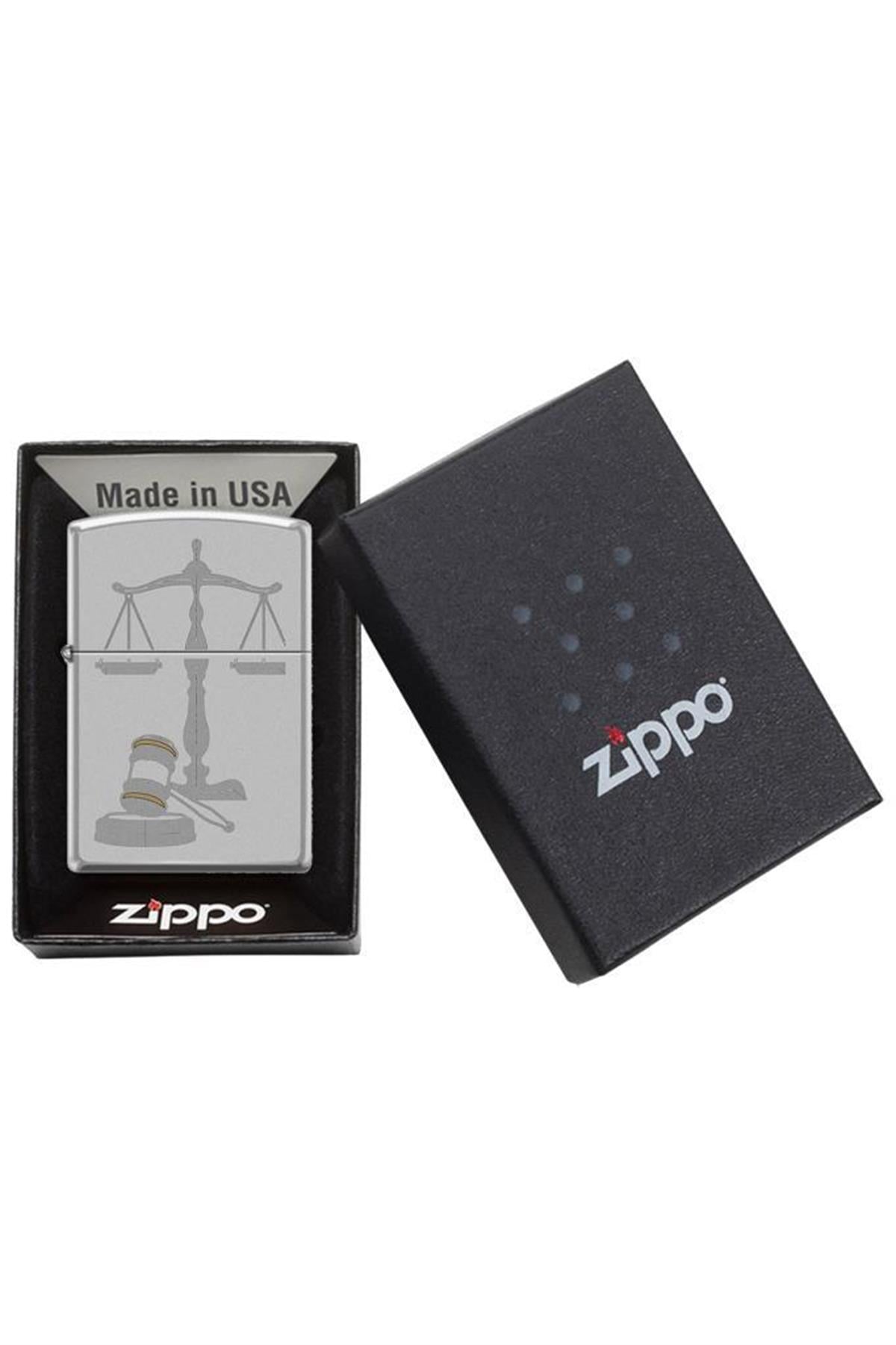 Zippo Çakmak 205-107334 Justice With Gavel