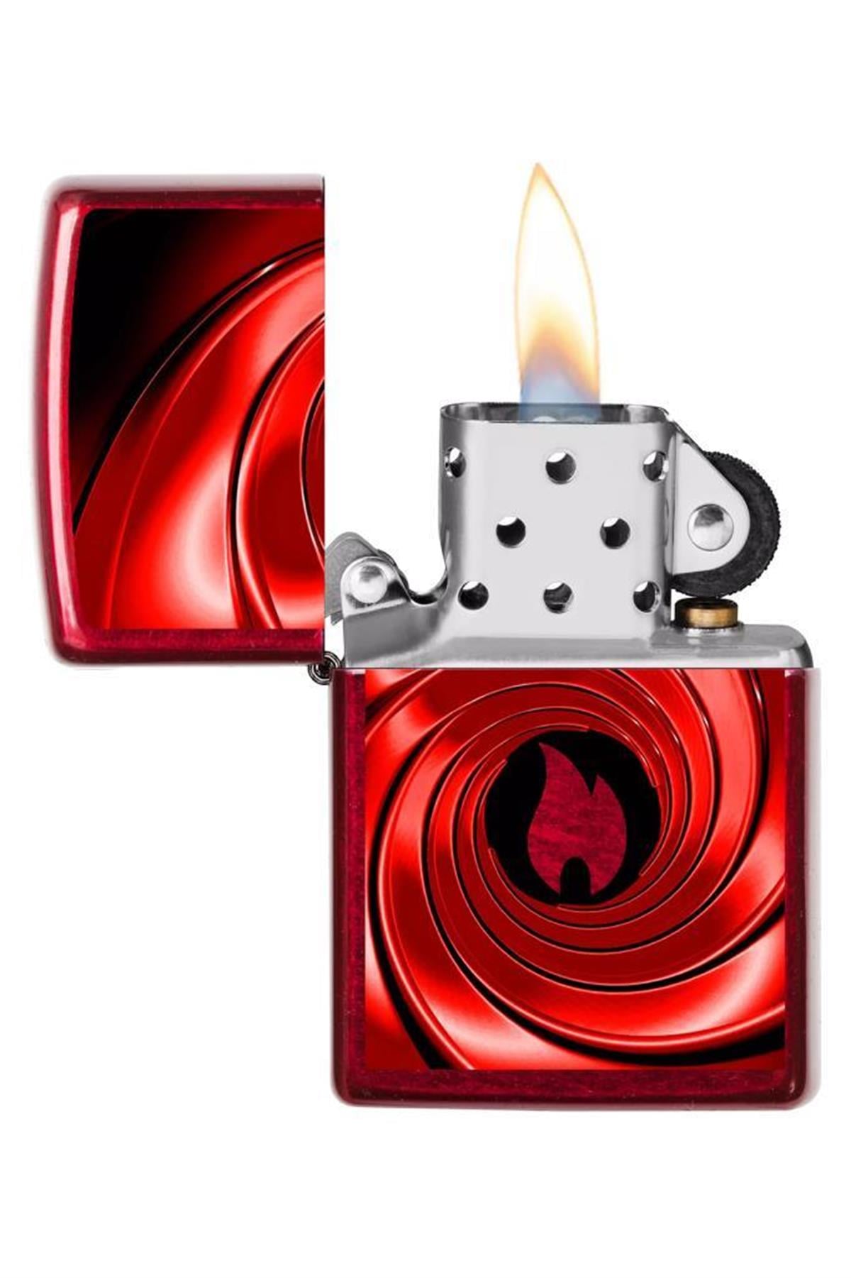 Zippo Çakmak 21063-105726 Red Swirl Design