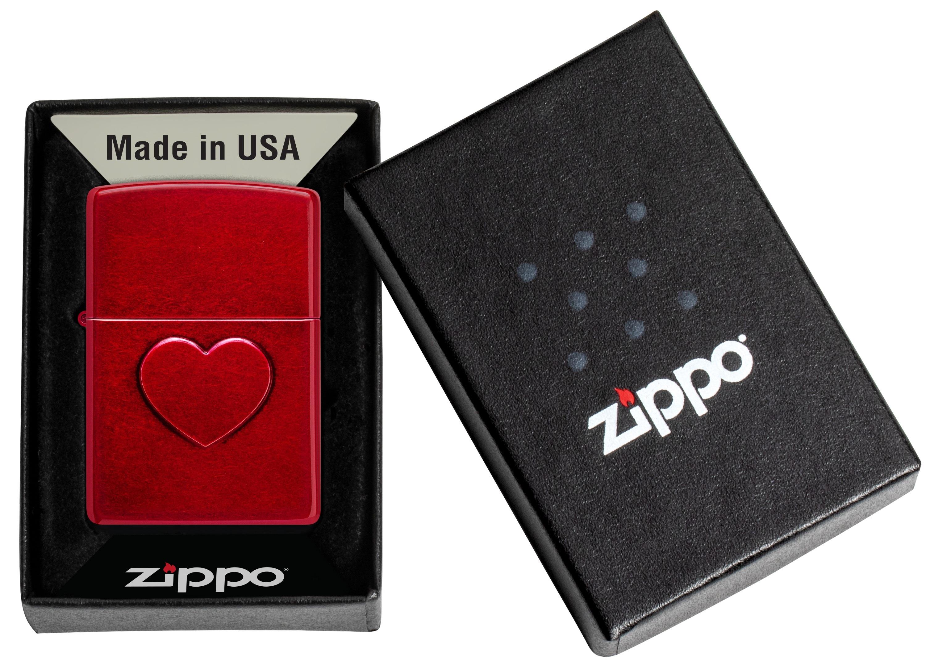 Zippo Çakmak 21063 Stamped Heart Design 46588-119889