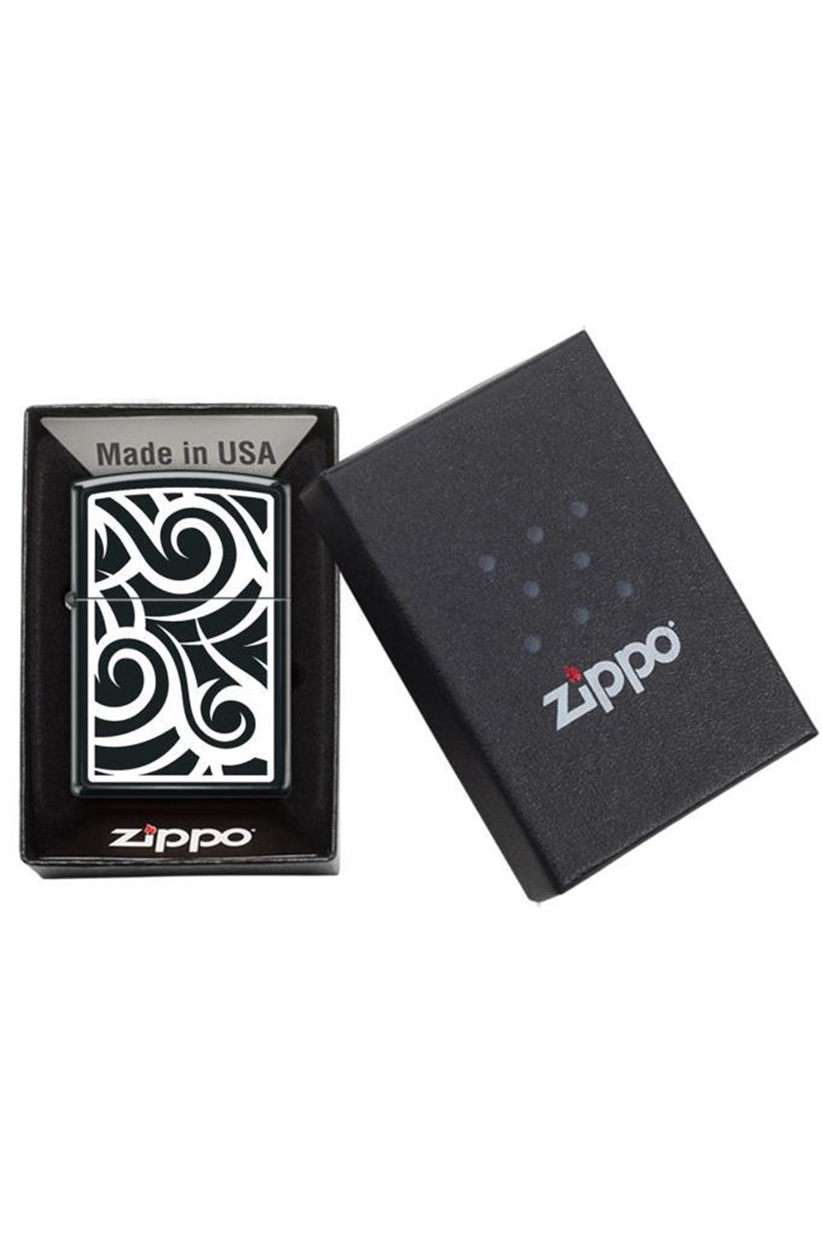 Zippo Çakmak 218-087916 White Pattern Design
