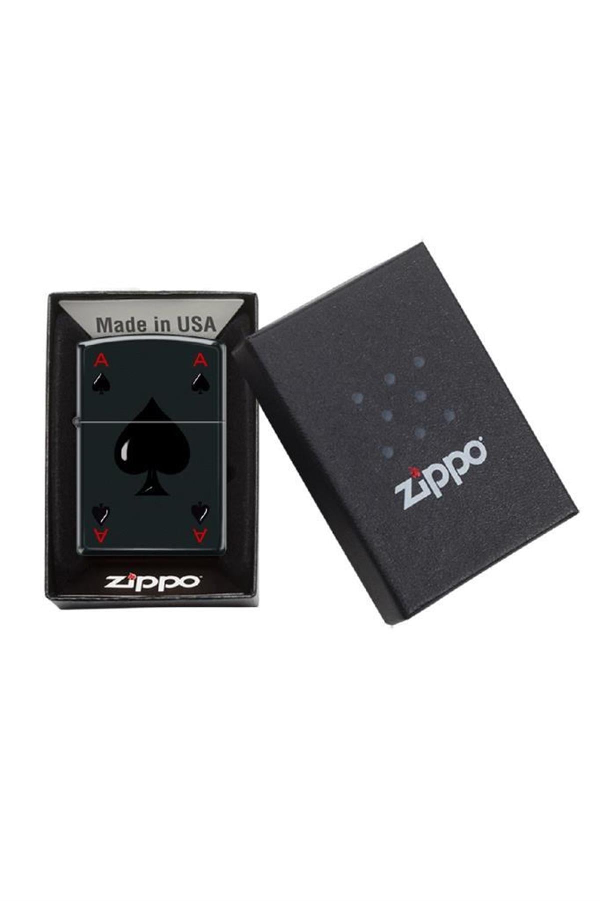 Zippo Çakmak 218-096641 Black Ace