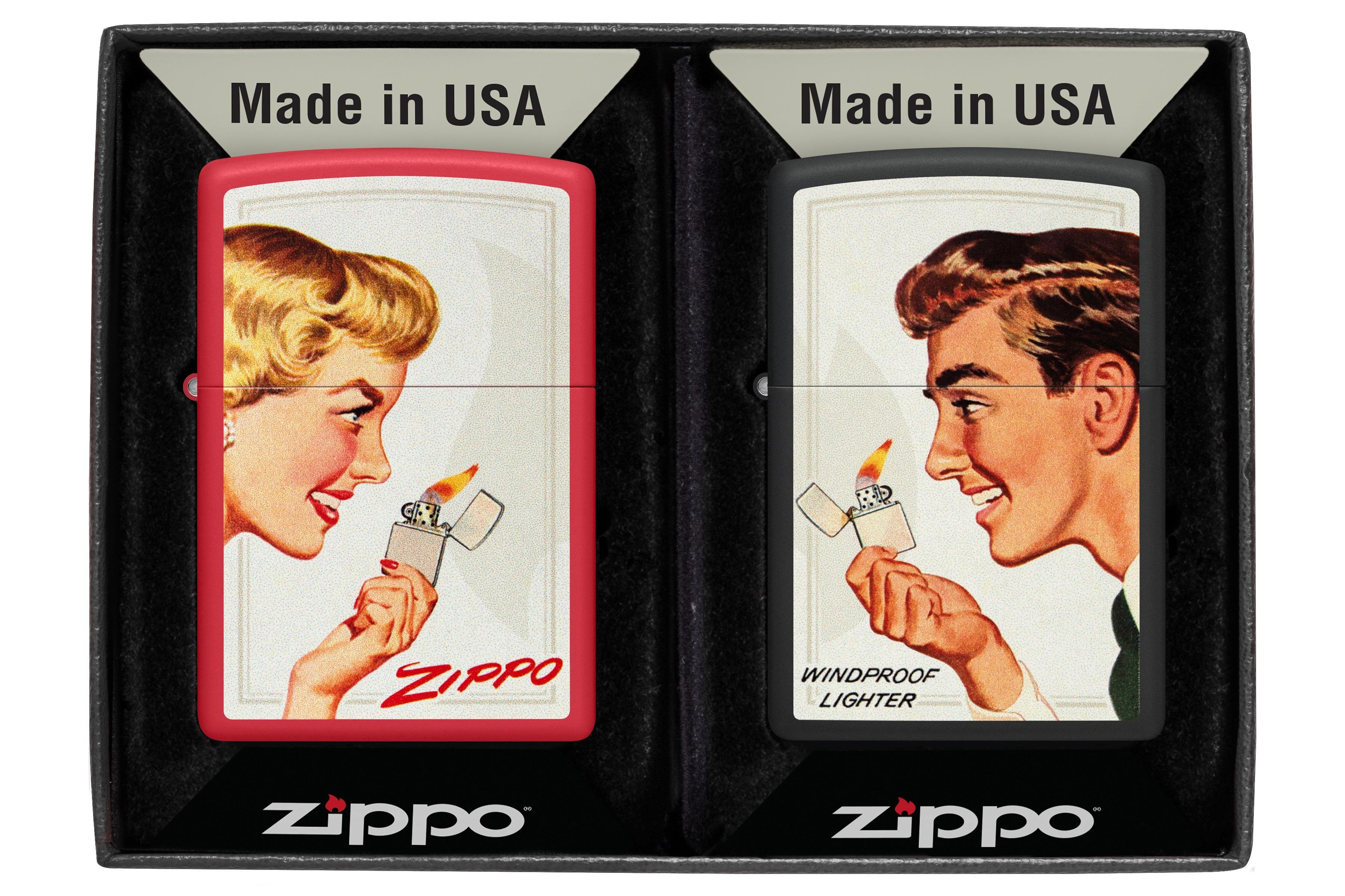 Zippo Çakmak 233/218 Zippo Couple Set Girl/Guy 46295-000004