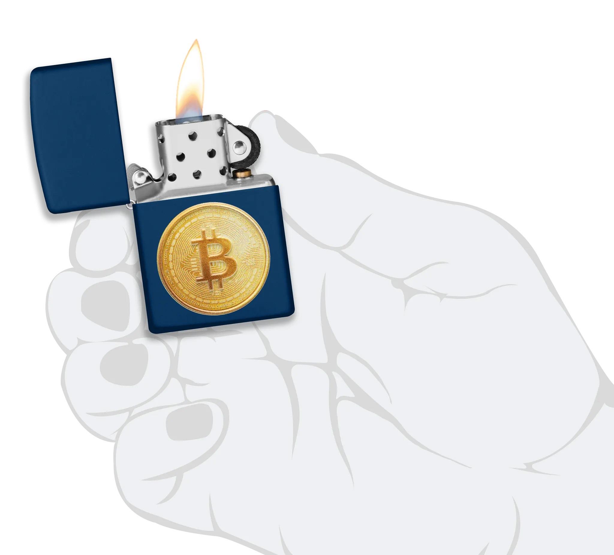 Zippo Çakmak 239 Bitcoin Texture Design 48068-127438