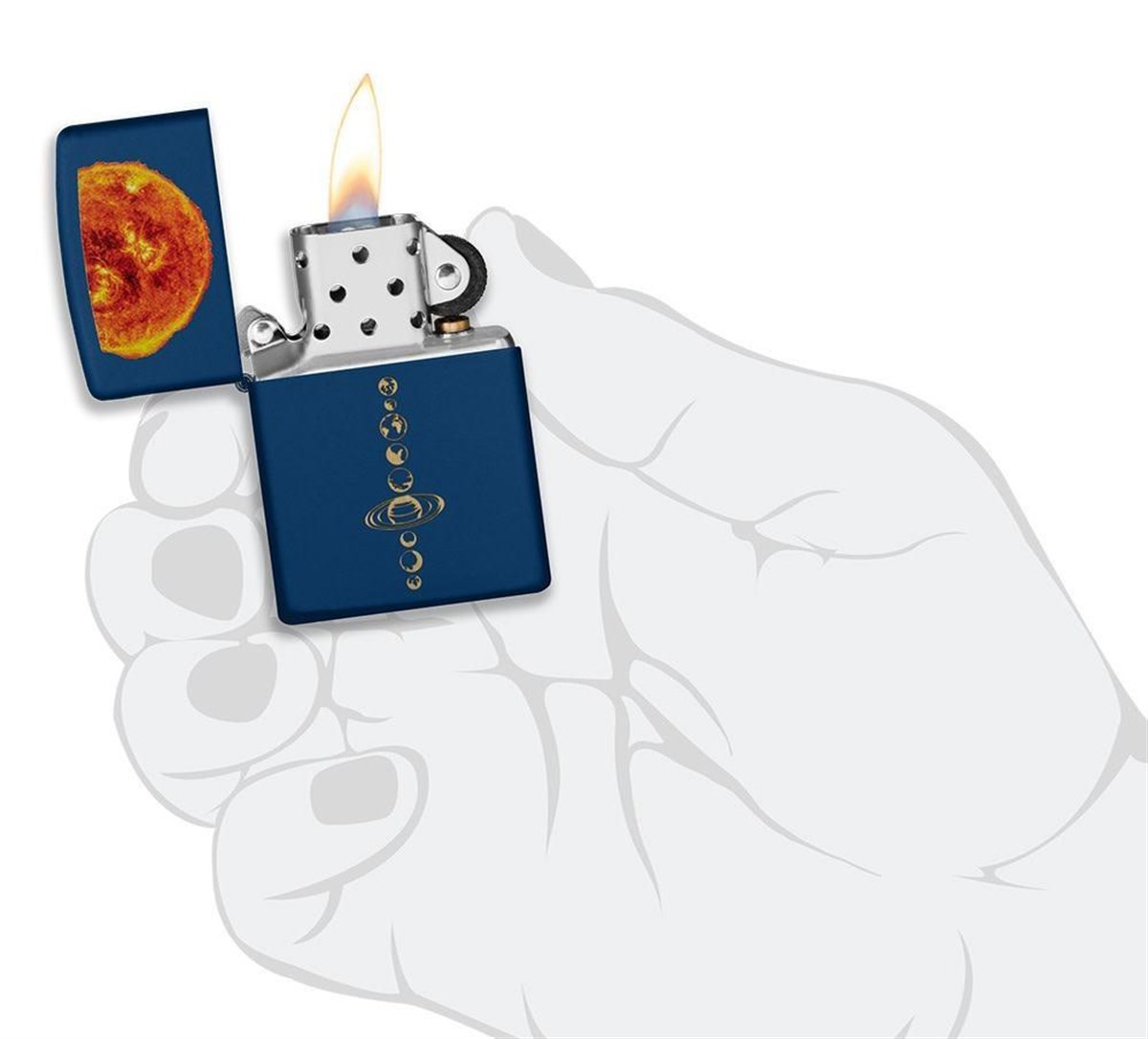 Zippo Çakmak 239 Solar System Engrave 239-091988