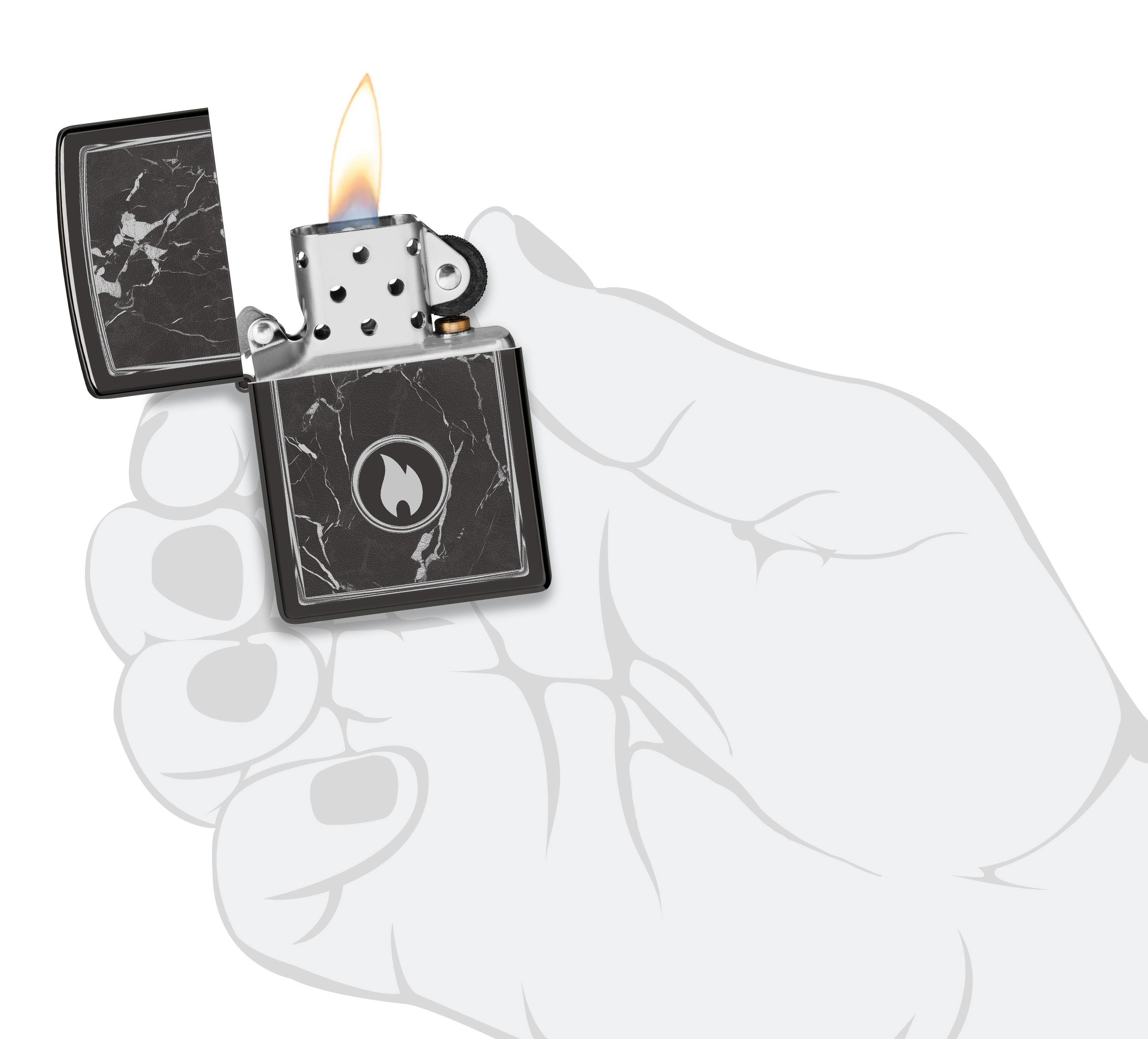 Zippo Çakmak 24756 Marble Flame Design 46571-120472