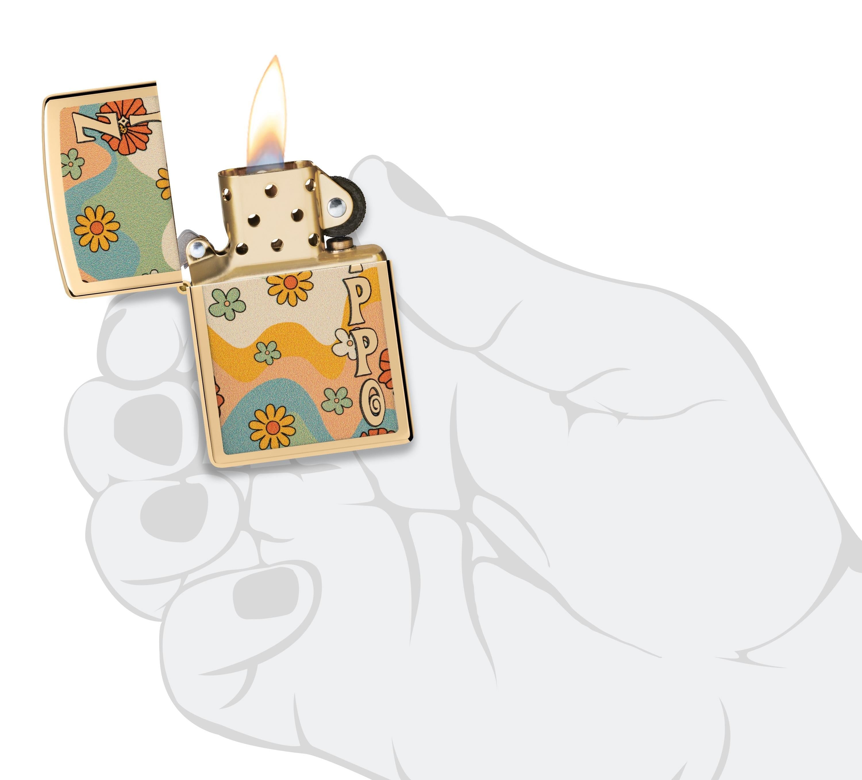 Zippo Çakmak 254B Zippo Flower Power 48503-103340