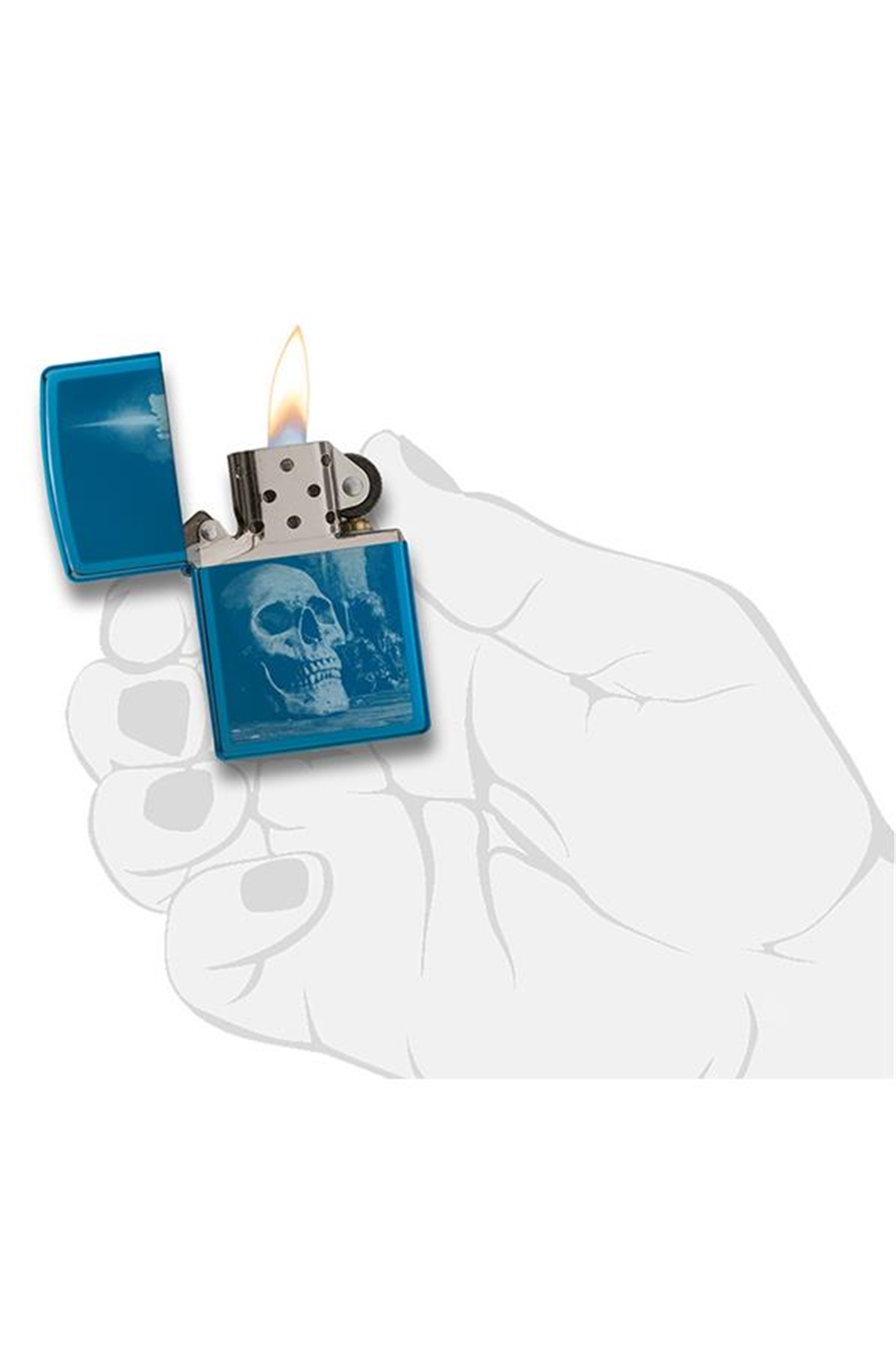 Zippo Çakmak 29704-067265 Skull Design