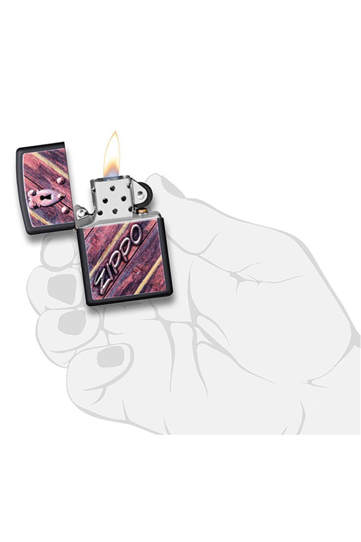 Zippo Çakmak 29986-075370 Zippo Lock Design