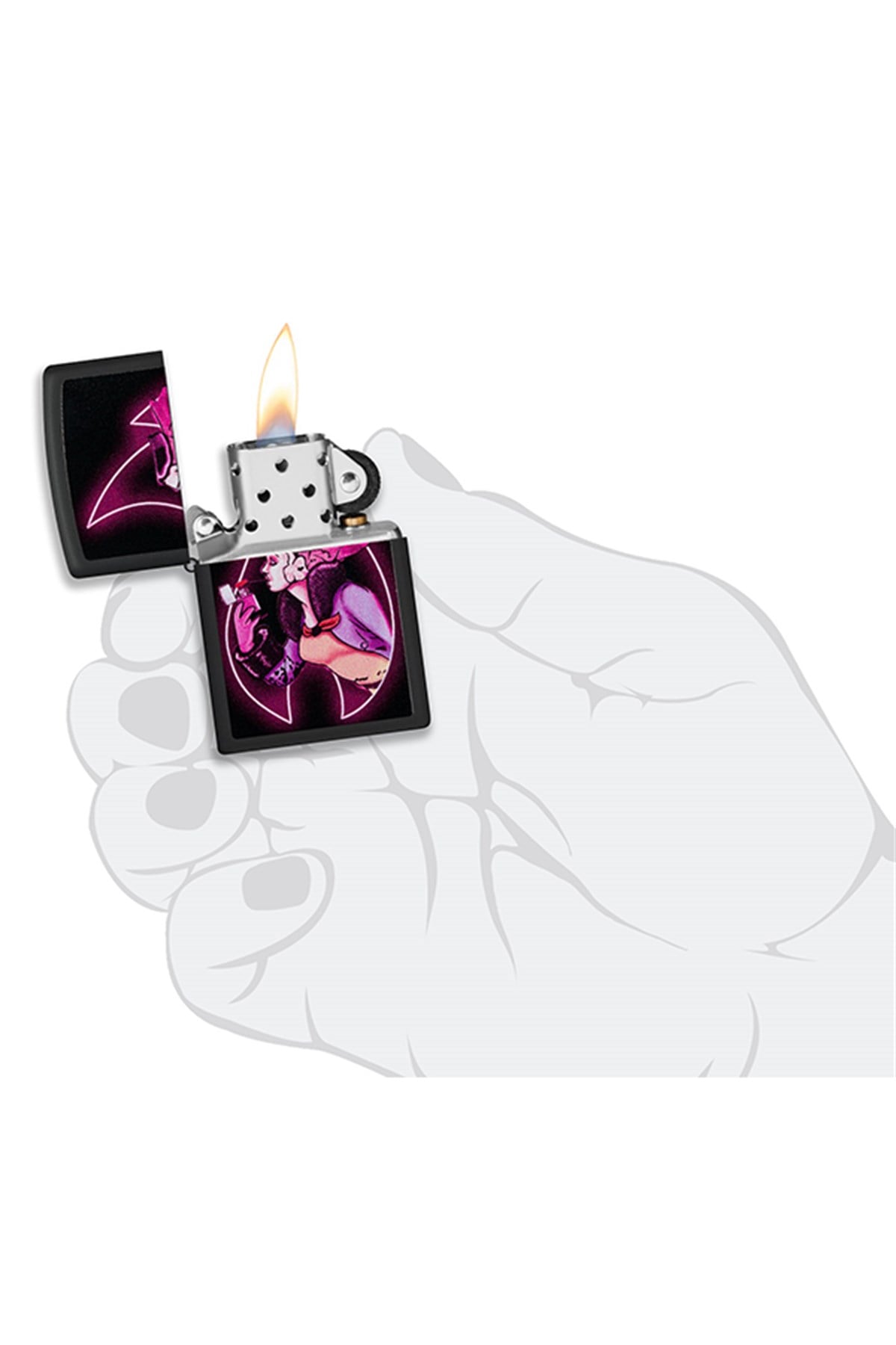 Zippo Çakmak 48139-096765 Windy Glow Design