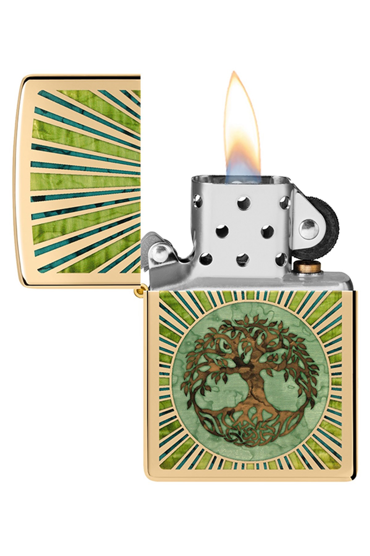 Zippo Çakmak 48391-099395 High Polish Brass Spiritual Design