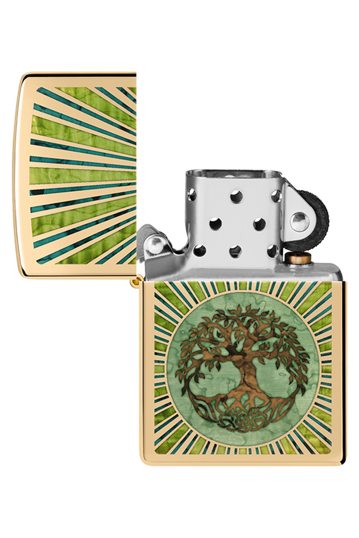 Zippo Çakmak 48391-099395 High Polish Brass Spiritual Design