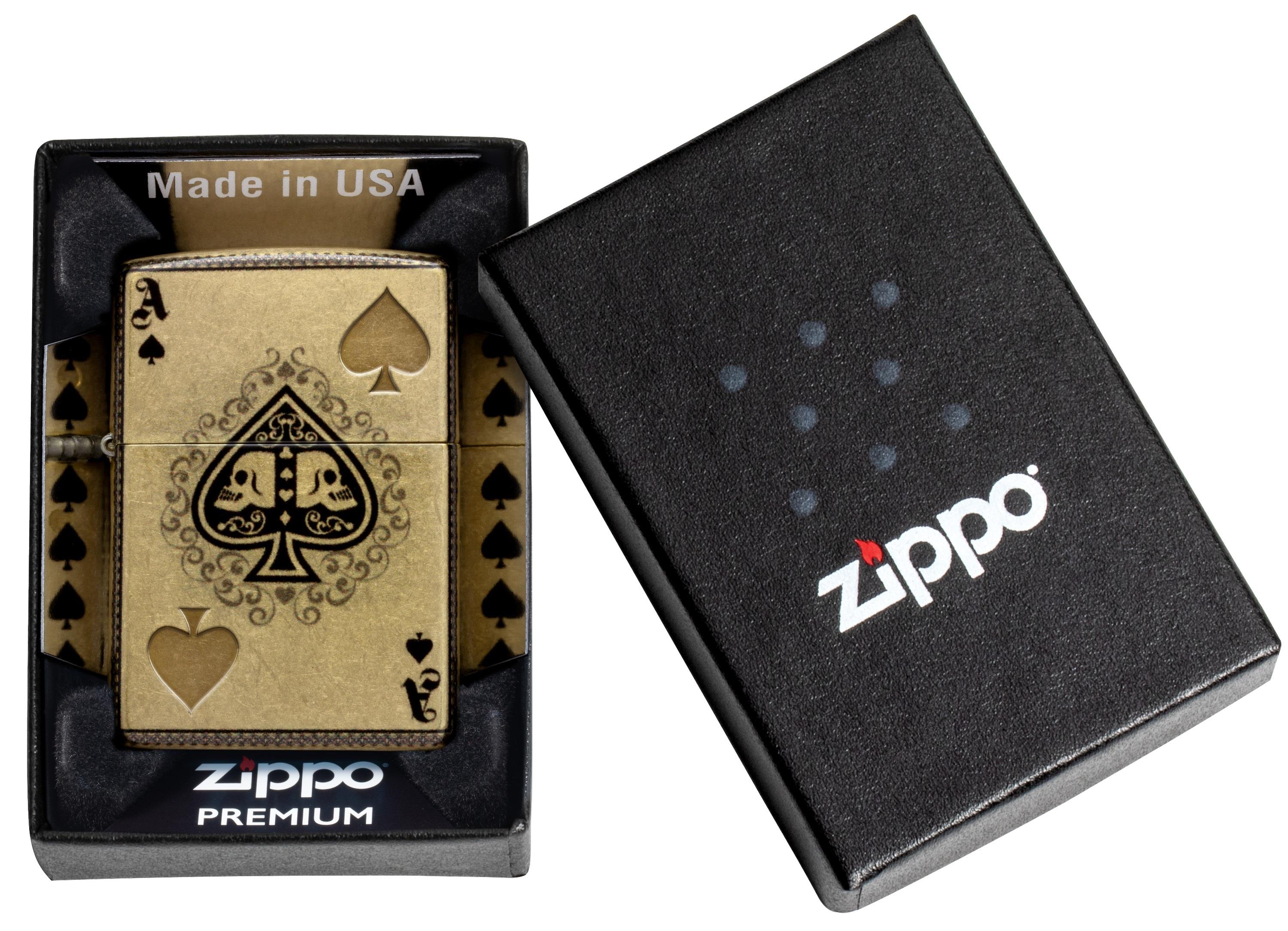 Zippo Çakmak 48458 Ace Of Spades Design 46388-119795