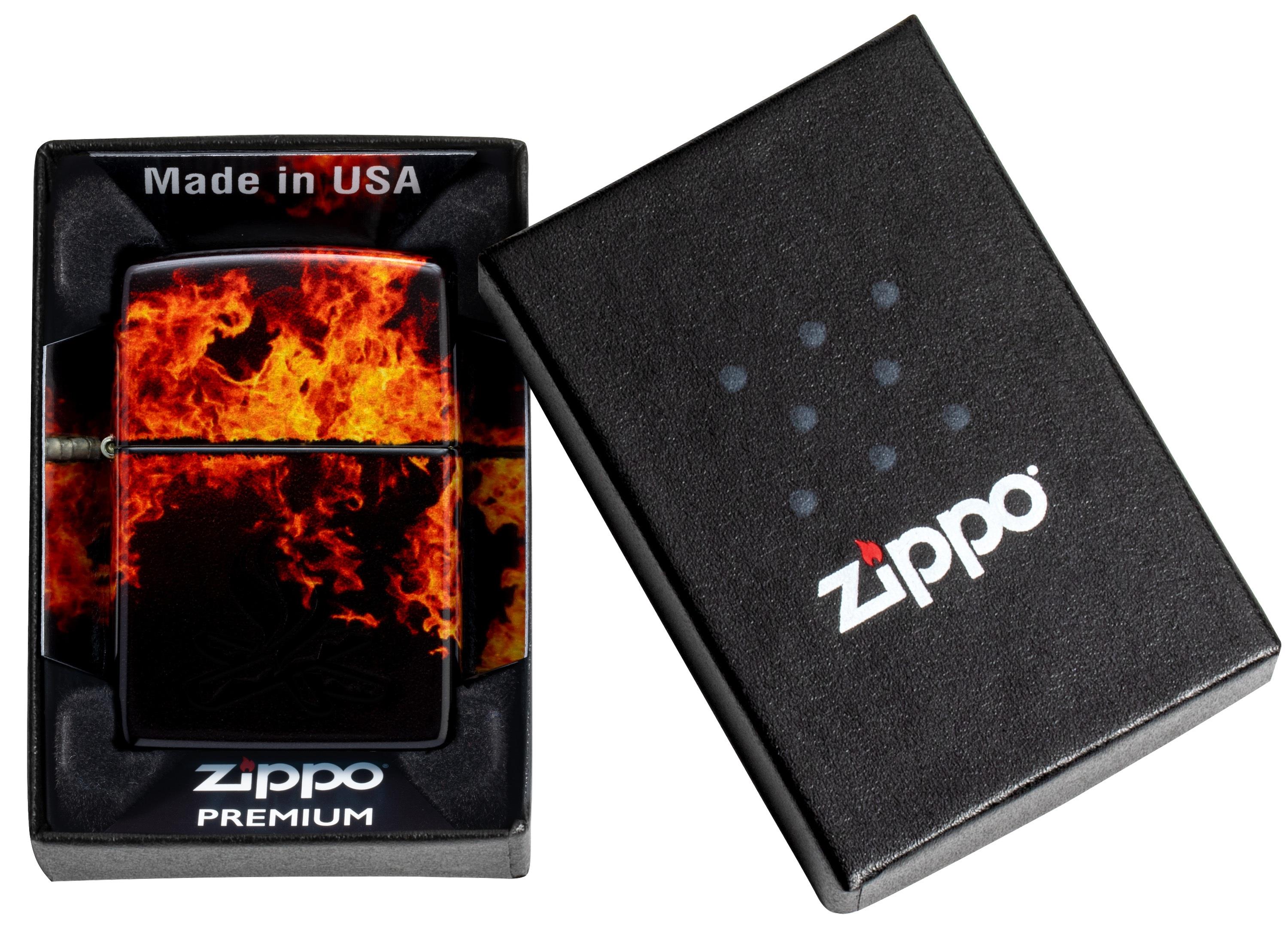 Zippo Çakmak 48458 Campfire Design 46389-117550