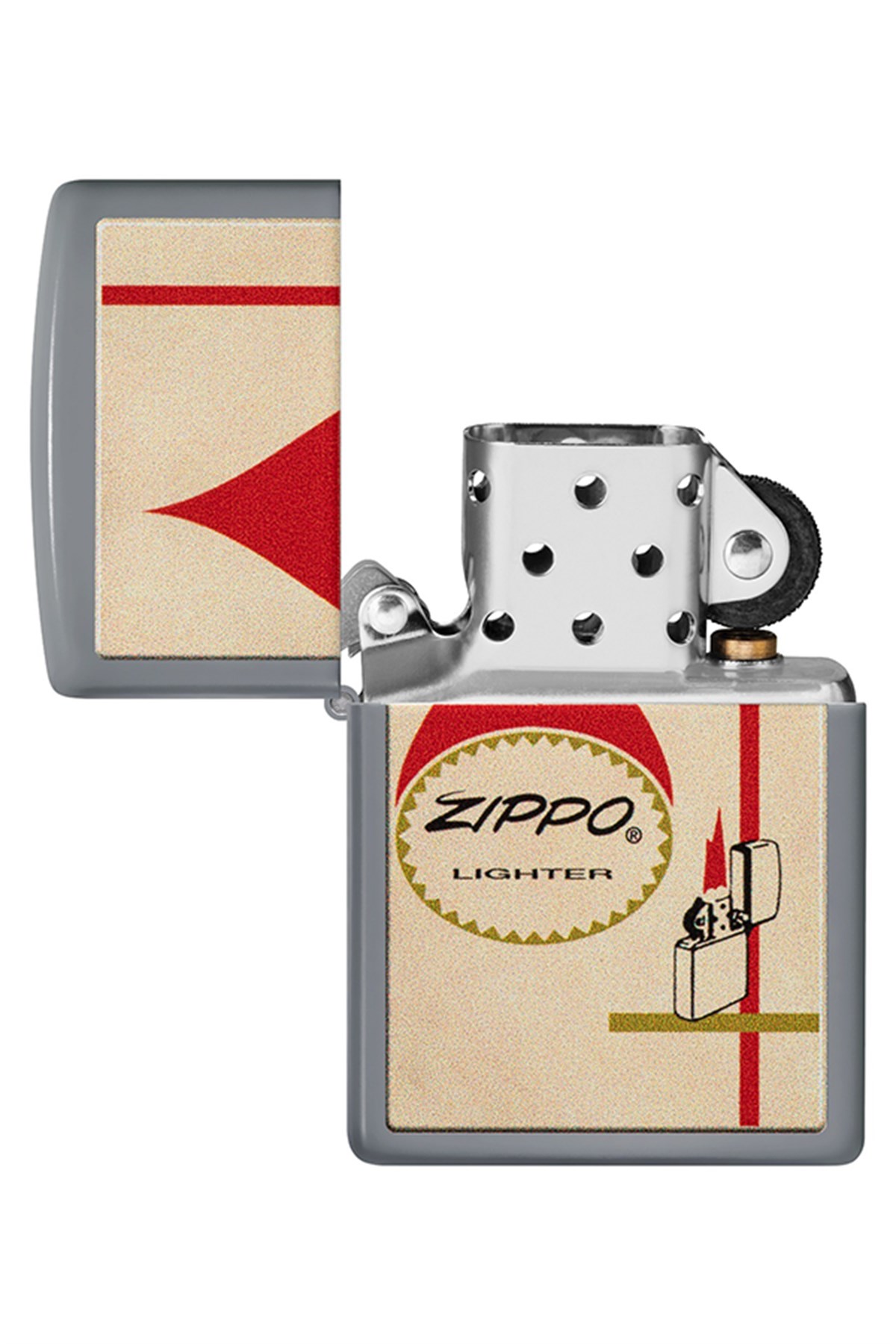 Zippo Çakmak 48496-100083 Flat Grey 49452 2022Pff Zippo Design