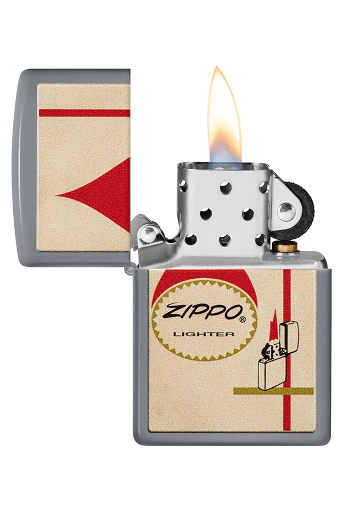 Zippo Çakmak 48496-100083 Flat Grey 49452 2022Pff Zippo Design