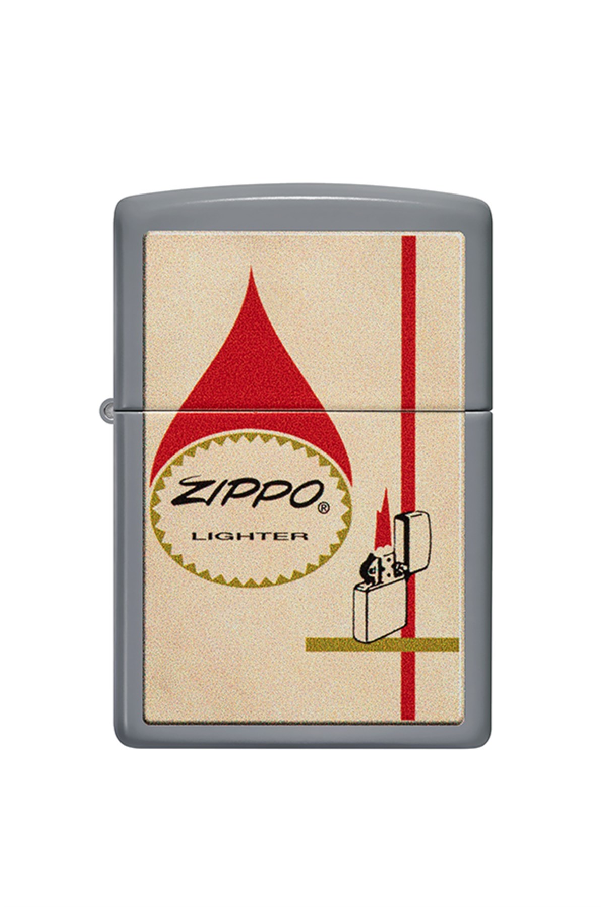 Zippo Çakmak 48496-100083 Flat Grey 49452 2022Pff Zippo Design