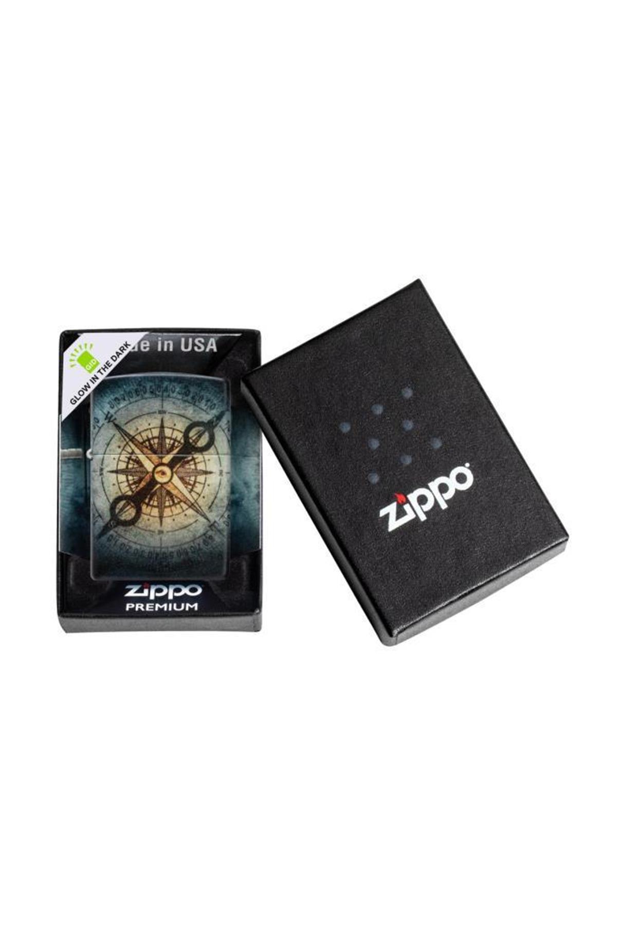 Zippo Çakmak 48562-103344 49193 Compass Ghost Design