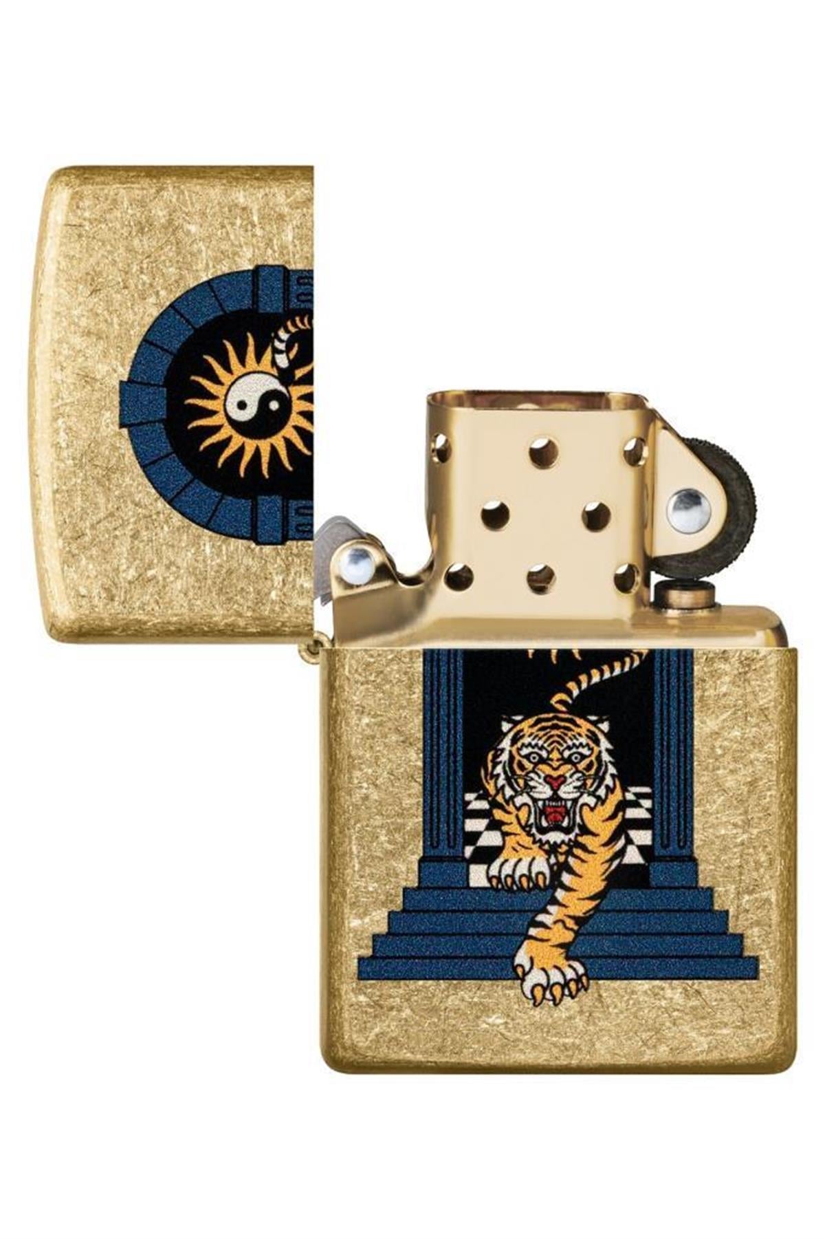 Zippo Çakmak 48613-103656 49477 Tiger Tattoo Design