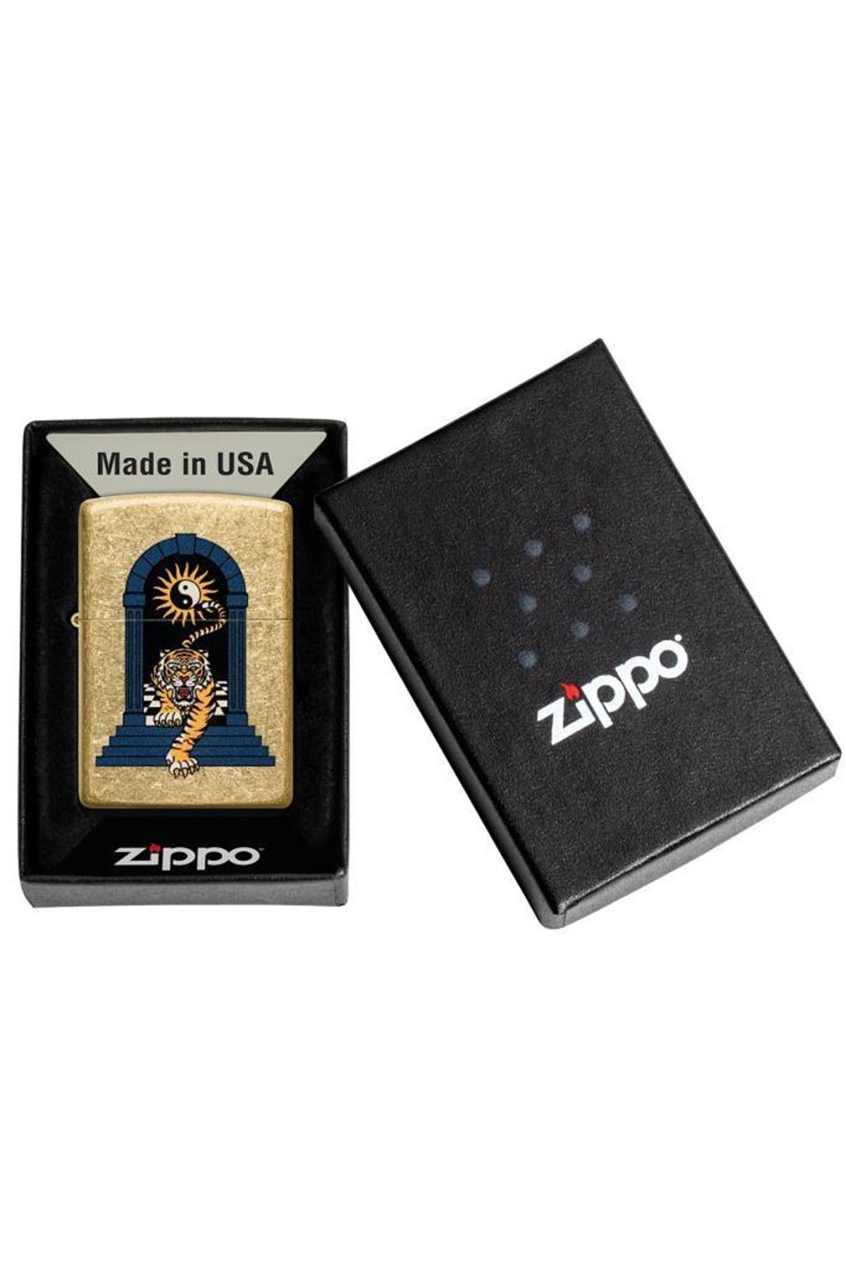 Zippo Çakmak 48613-103656 49477 Tiger Tattoo Design