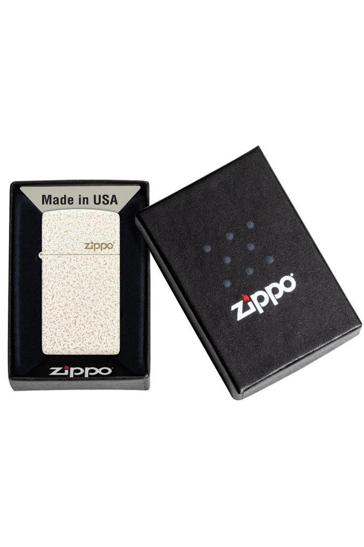 Zippo Çakmak 49265ZL-087050 49265 Slim Mercury Glass Zippo Logo