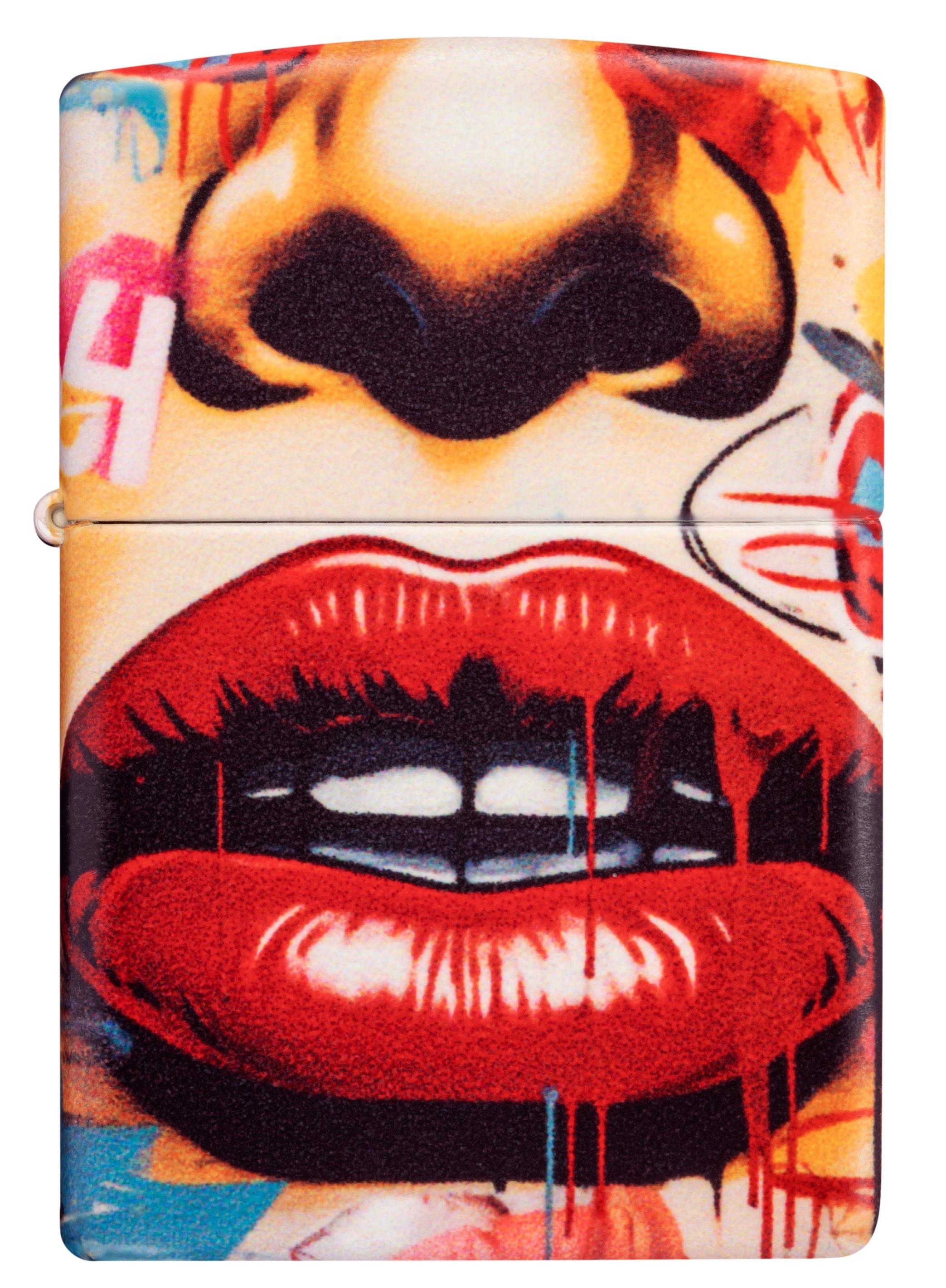 Zippo Çakmak 49352 Street Art Face Design 46257-119788