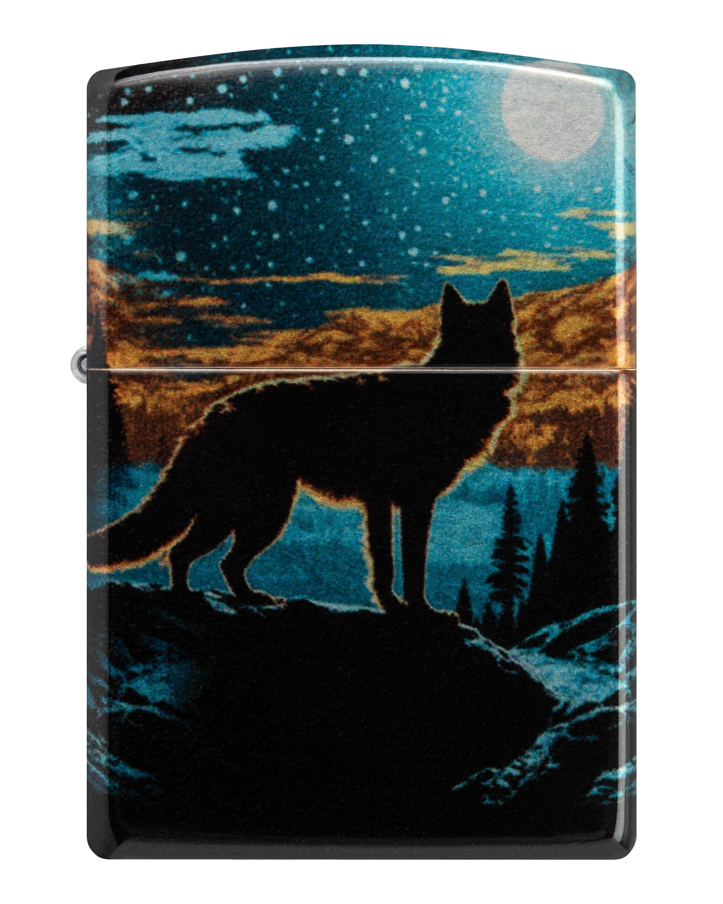 Zippo Çakmak 49459 Wolf In Moon Design 46252-119988