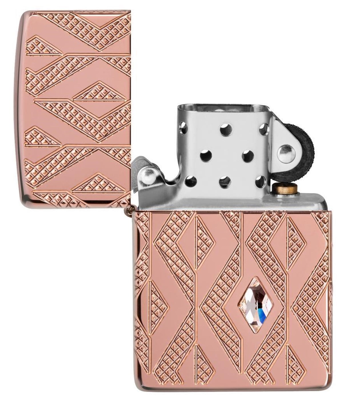 Zippo Çakmak 49702 Geometric Diamond Pattern Design 49702-090567