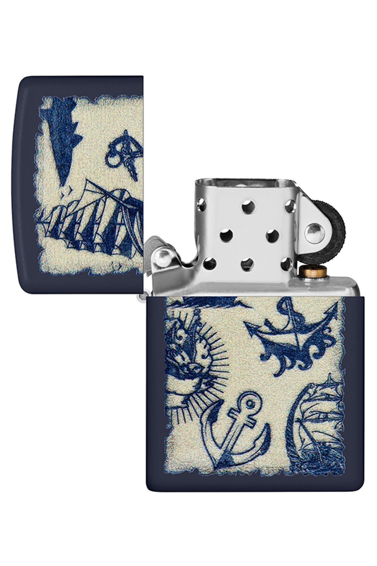 Zippo Çakmak 49774-096115 Navy Matte 239 Nautical Design