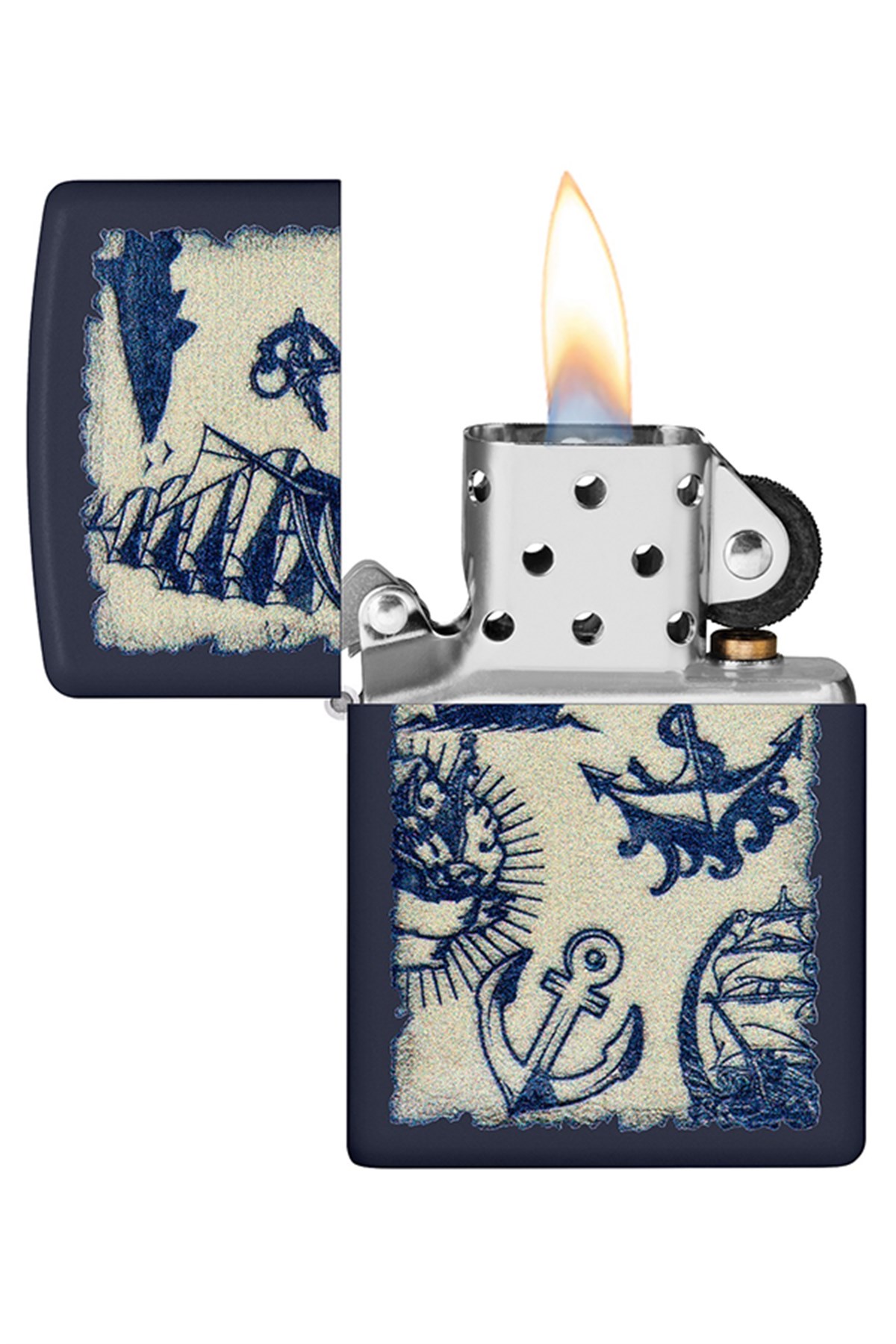 Zippo Çakmak 49774-096115 Navy Matte 239 Nautical Design