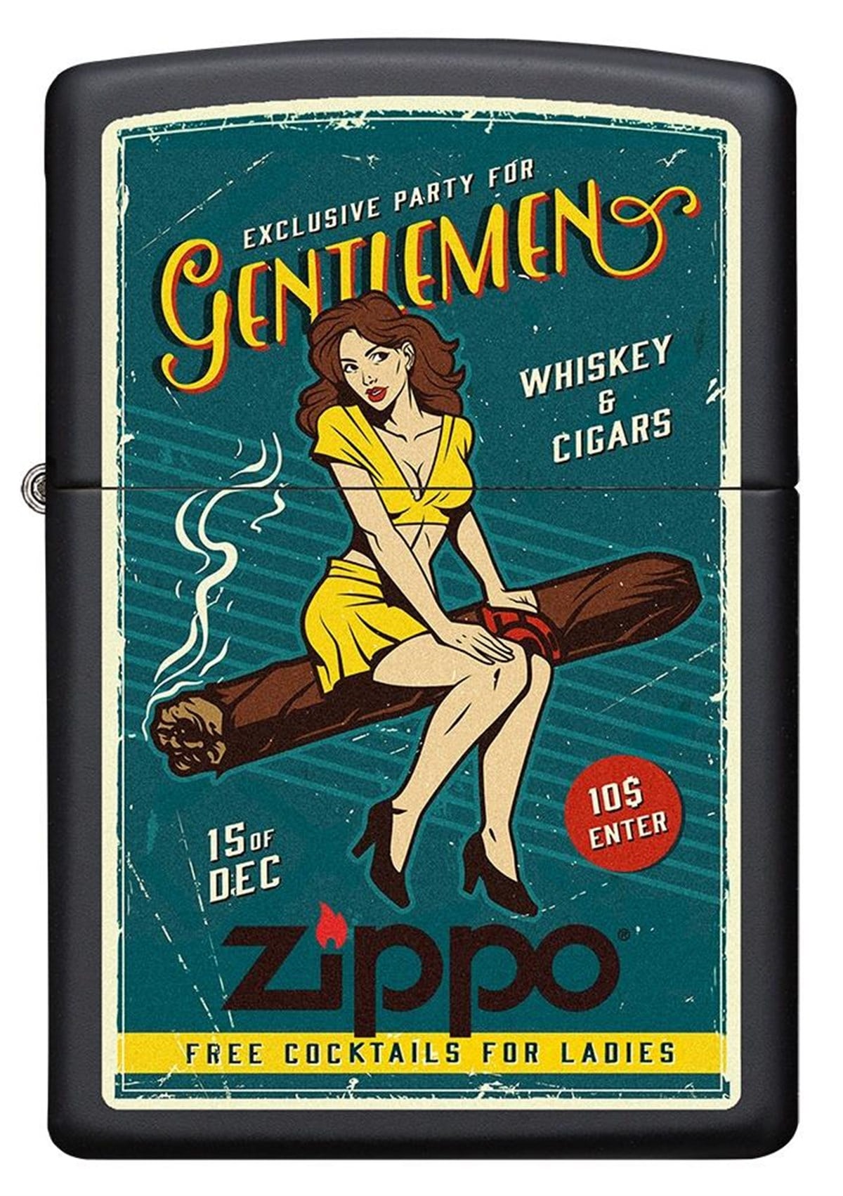 Zippo Çakmak Cigar Girl Design 218-080491
