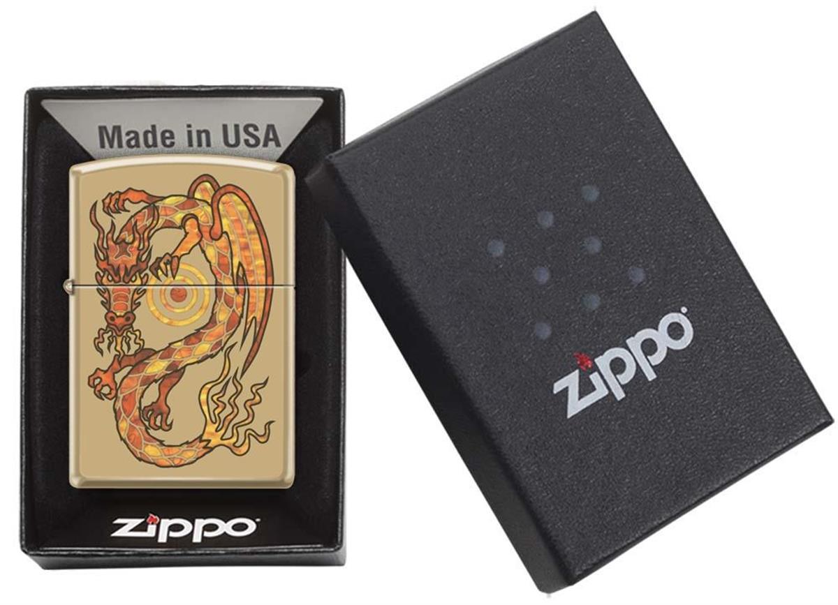 Zippo Çakmak Fusion Dragon Design 254B-062292