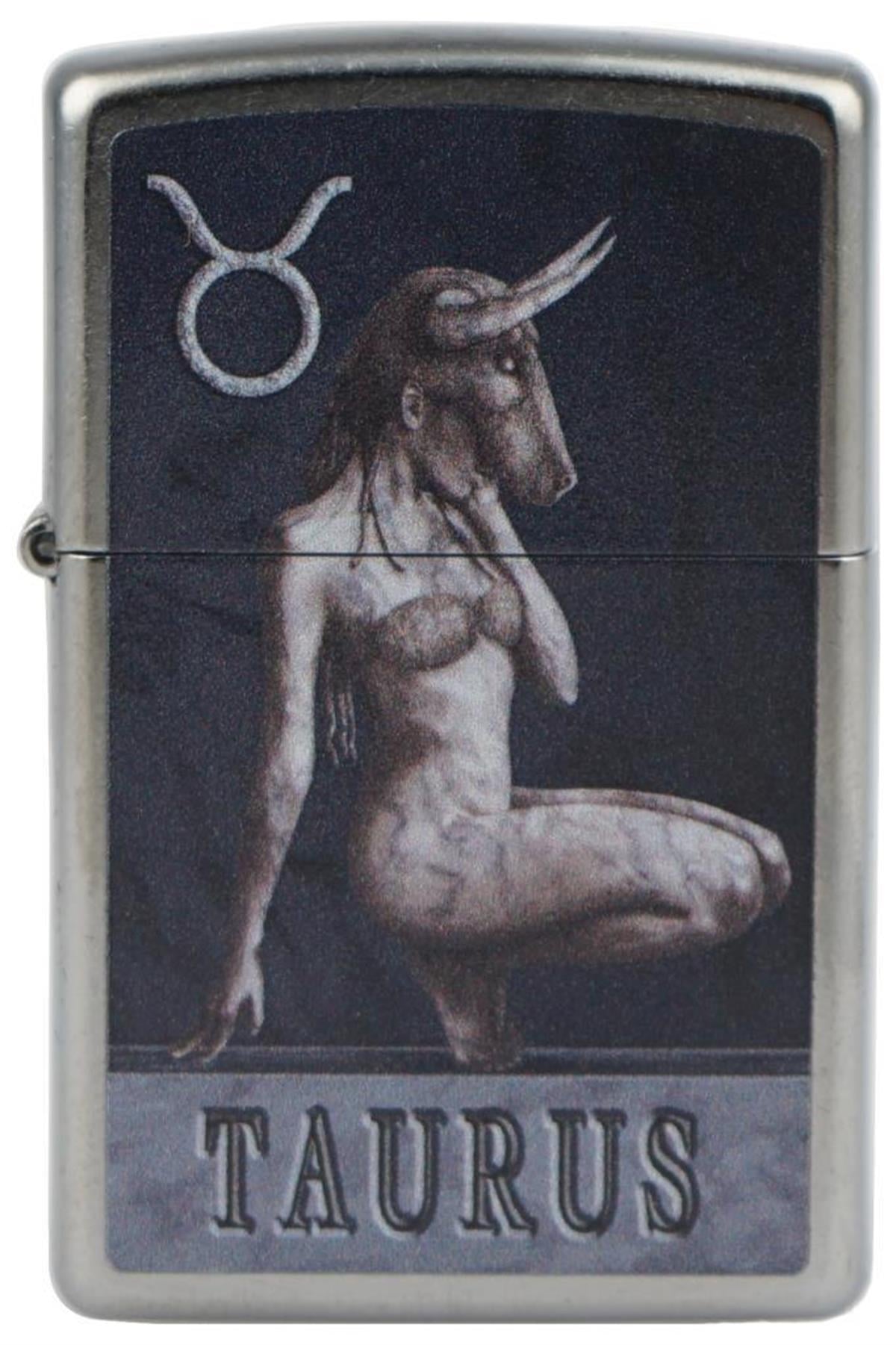 TR5675,Zippo Çakmak Horoscoop Taurus Design