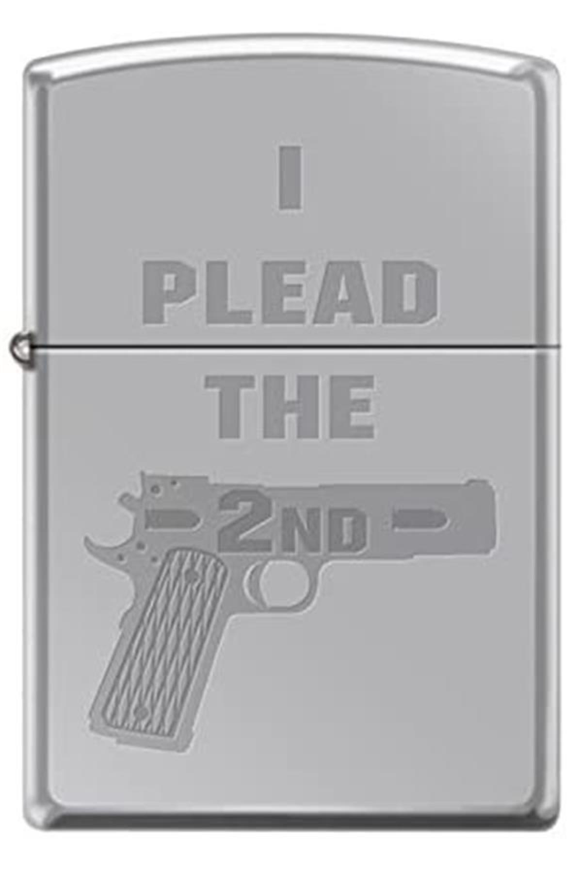 TR5568,Zippo Çakmak I Plead The 2nd High Polish Chrome
