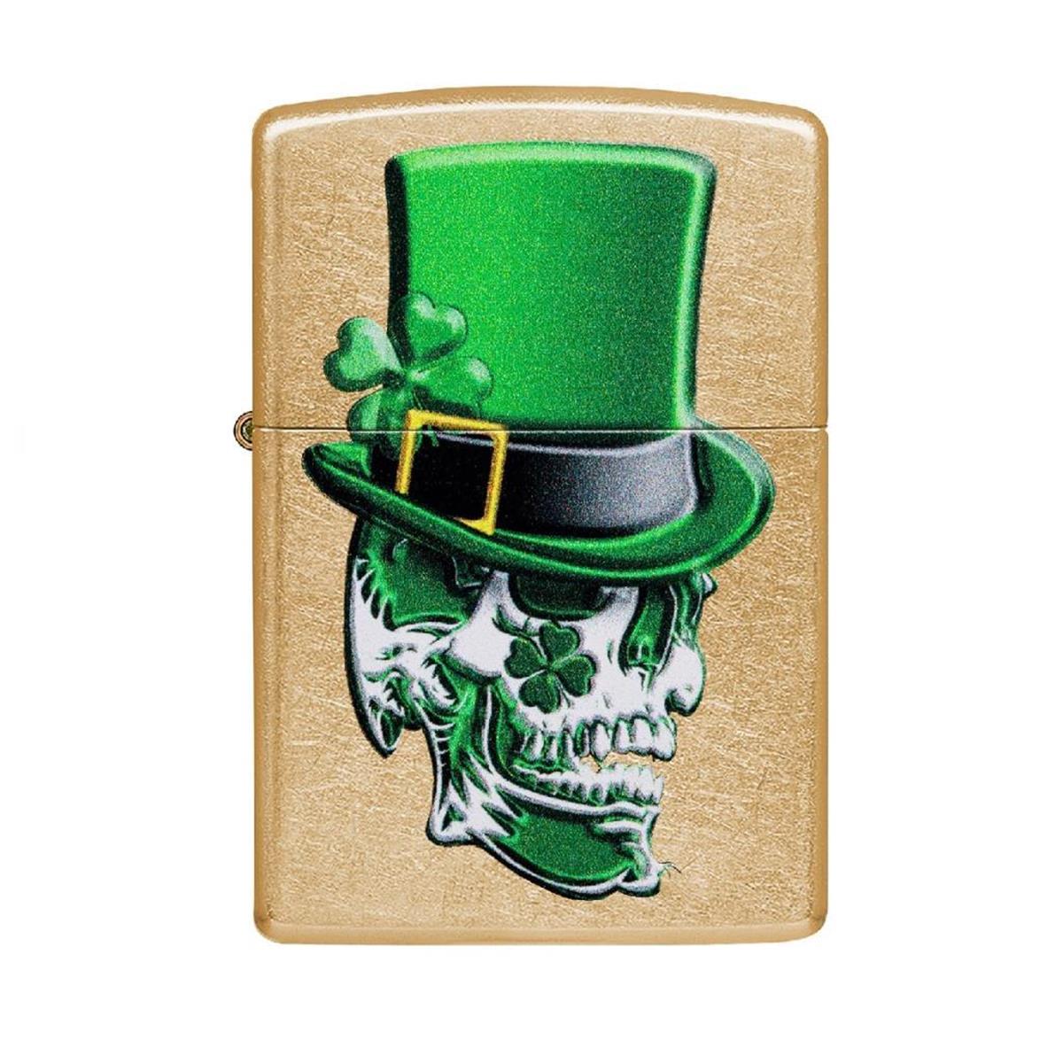 Zippo Çakmak Irish Skull Design 49121