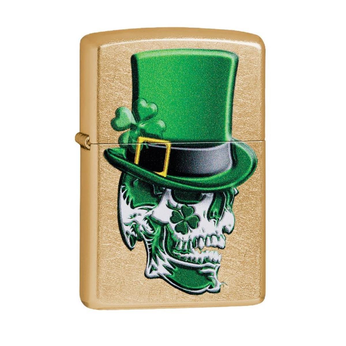 Zippo Çakmak Irish Skull Design 49121