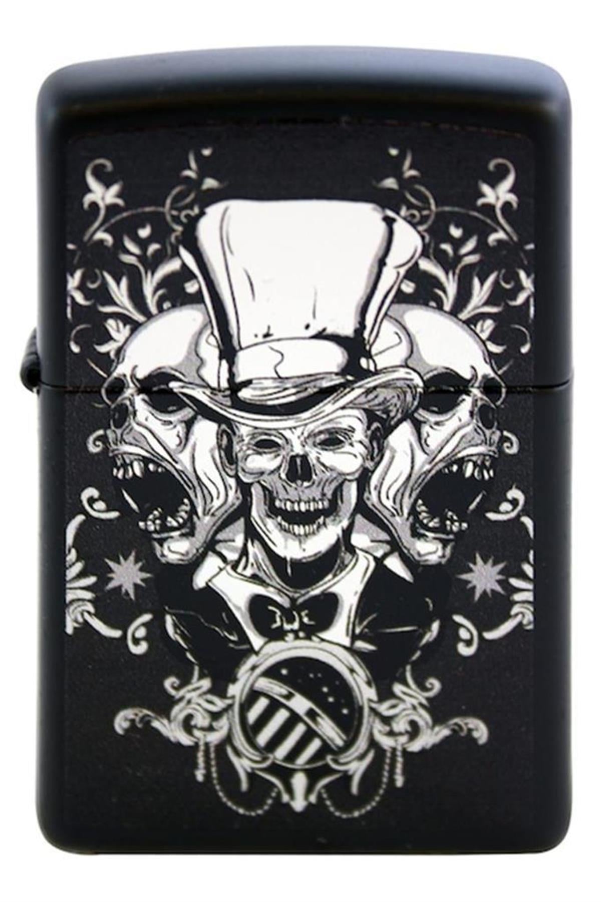 TR5677,Zippo Çakmak Mad Hatter Joker Skull