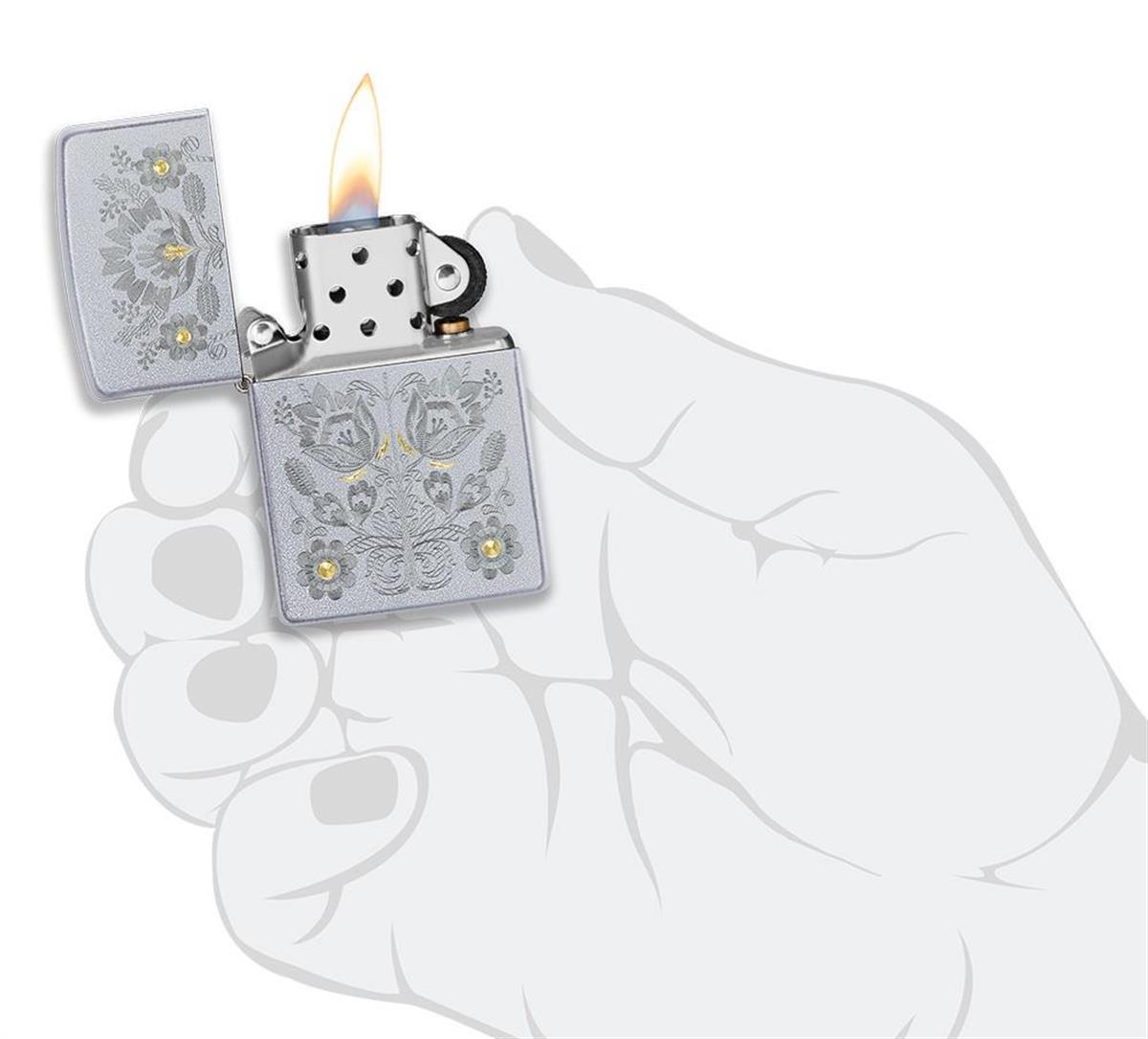 Zippo Çakmak Painted Floral 205 205-087693