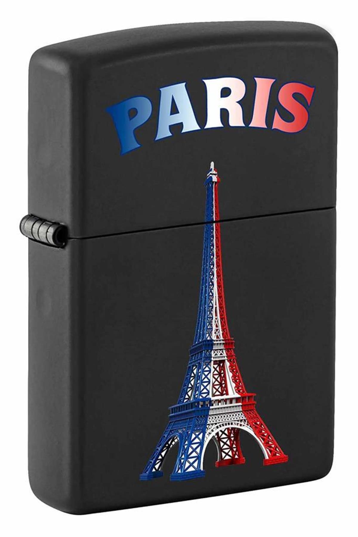 TR5574,Zippo Çakmak Paris and Eiffel Tower with Colors